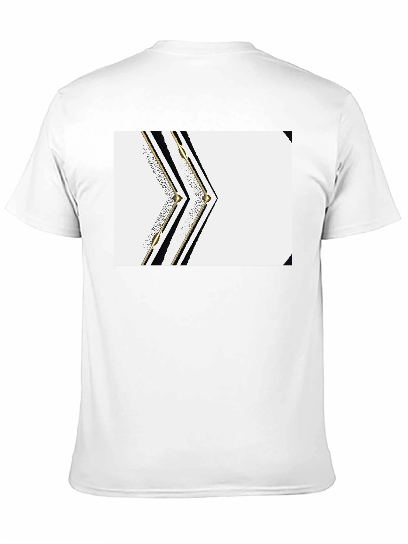 Modern Geometric Black T-Shirt