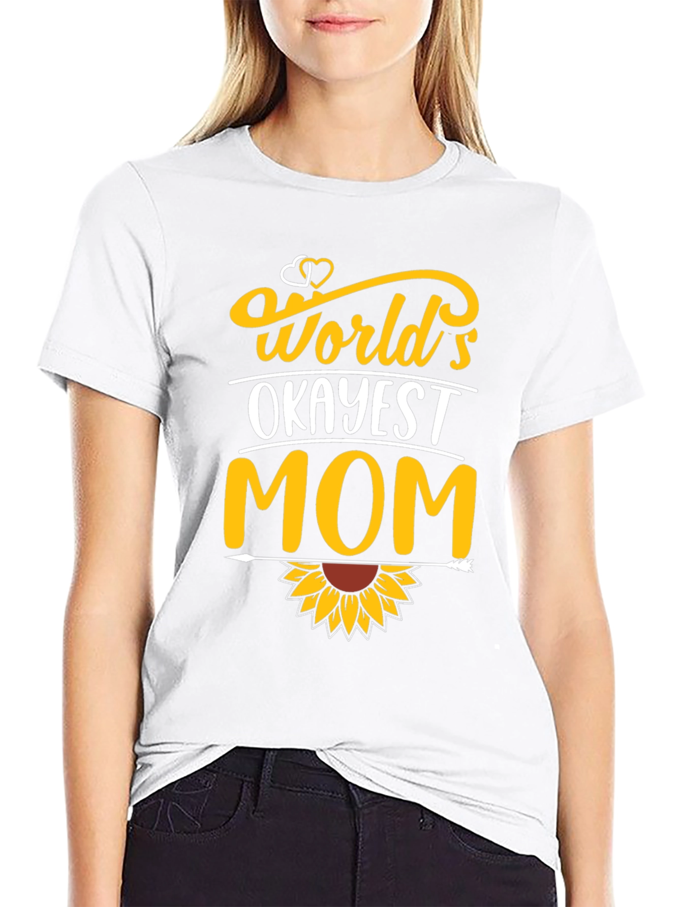 Worlds Okayest Mom Graphic T-Shirt