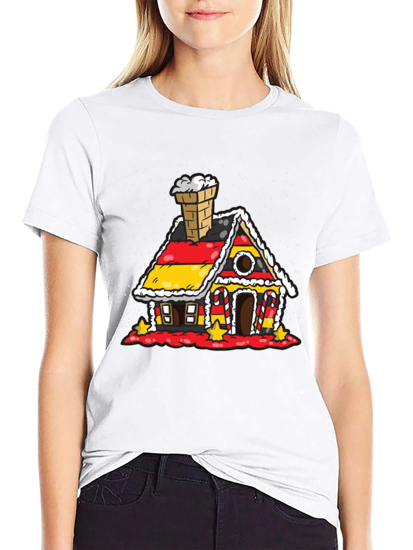 Gingerbread House Germany Flag T-Shirt