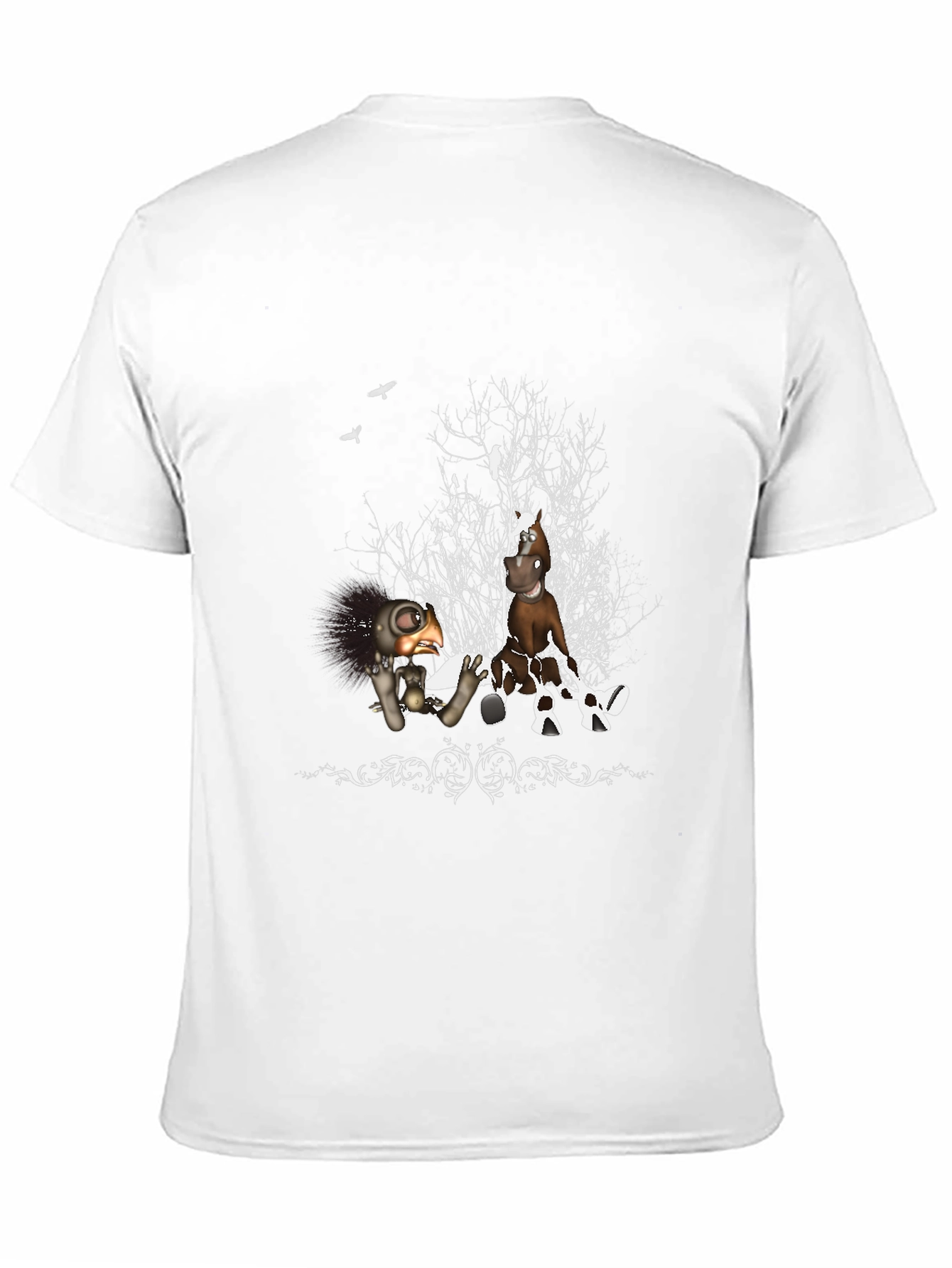 Whimsical Graphic T-Shirt - Dark Humor Design
