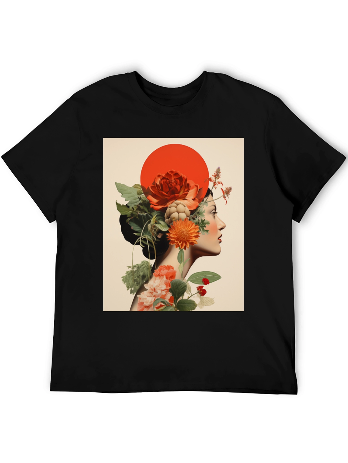 Floral Woman Graphic Tee