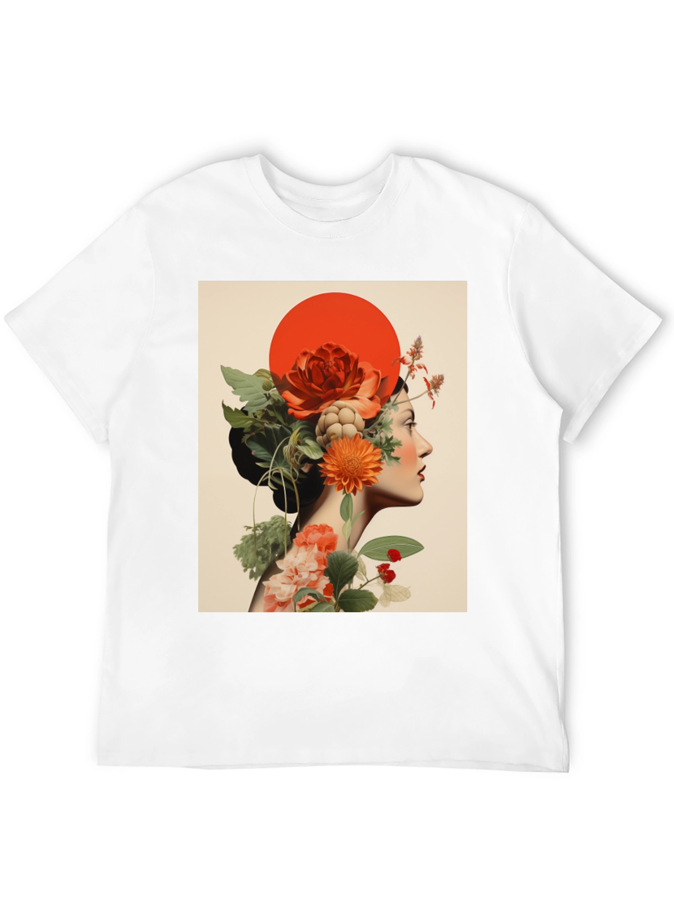 Floral Woman Graphic Tee