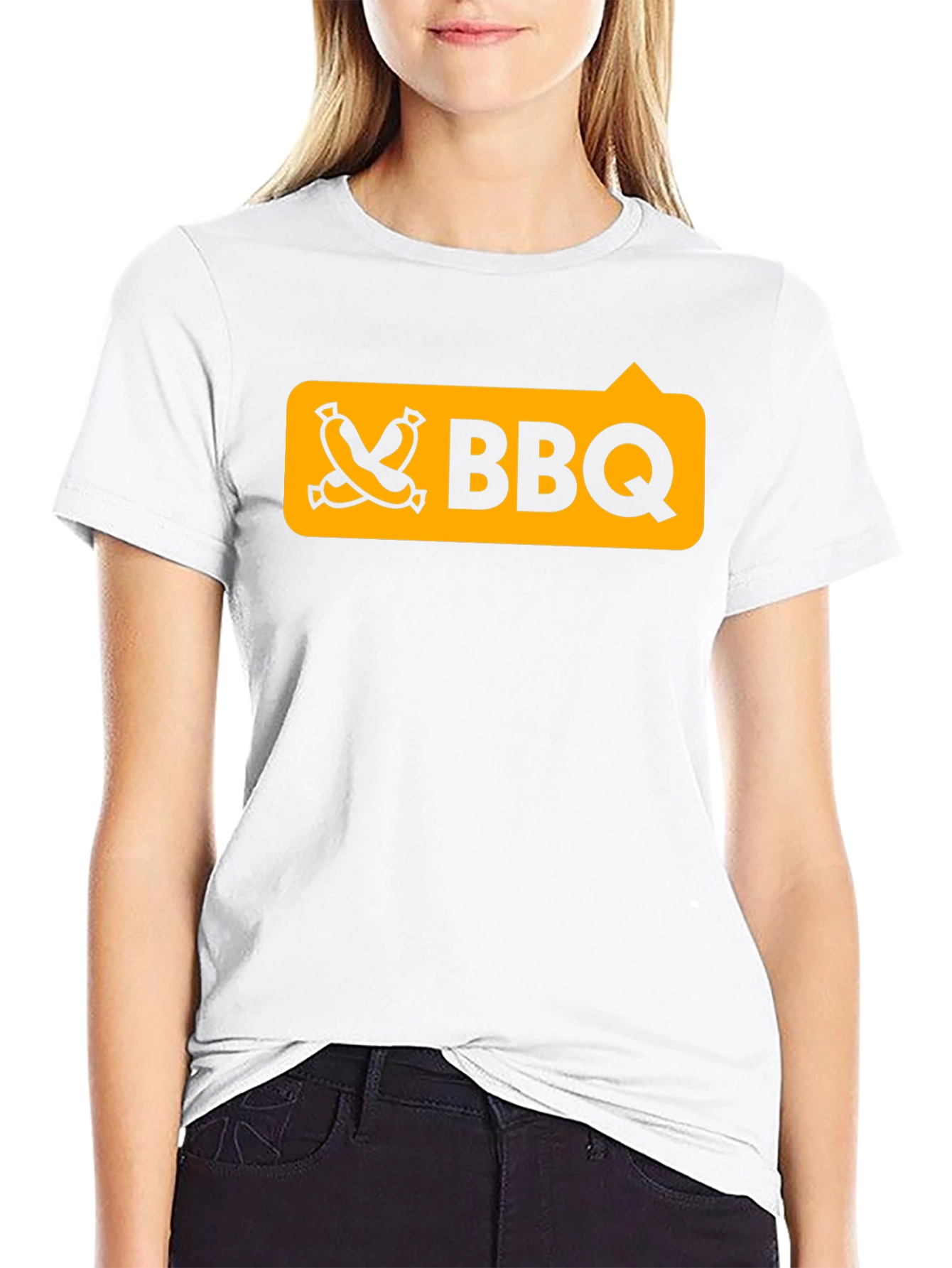 BBQ Graphic Tee - Black Cotton T-Shirt