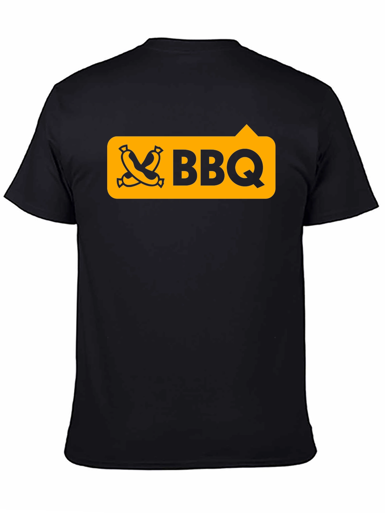 BBQ Graphic Tee - Black Cotton T-Shirt