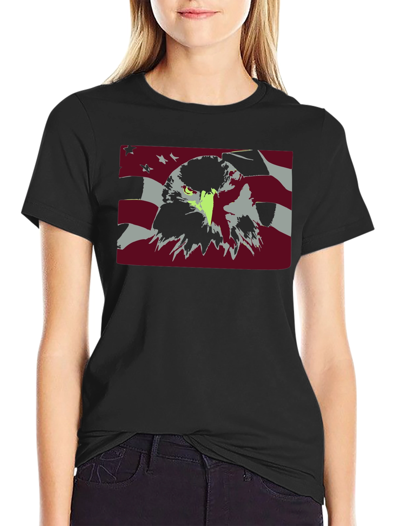 Eagle USA Flag Graphic Tee - Patriotic T-Shirt