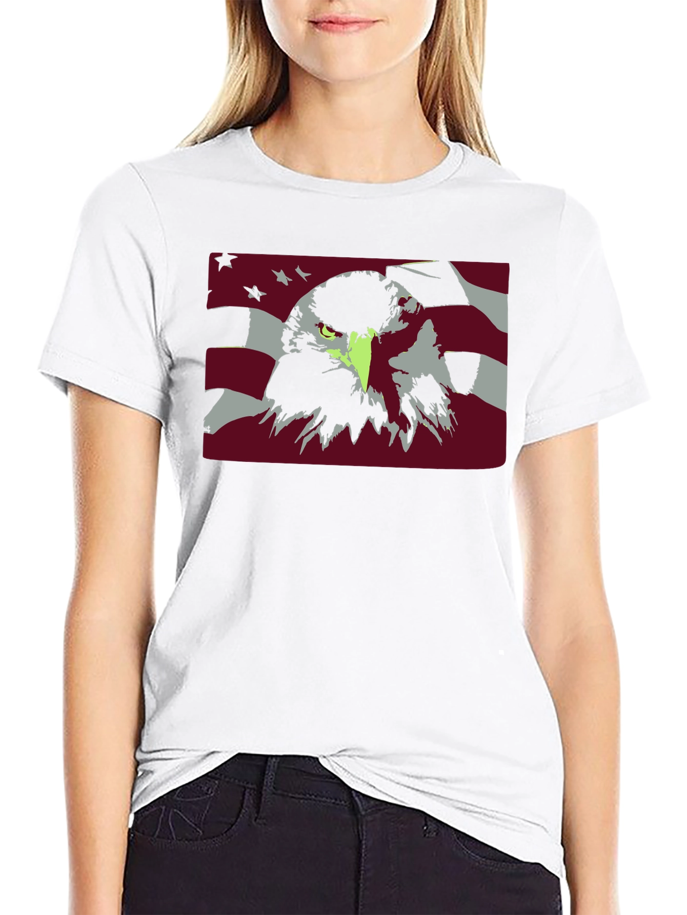 Eagle USA Flag Graphic Tee - Patriotic T-Shirt