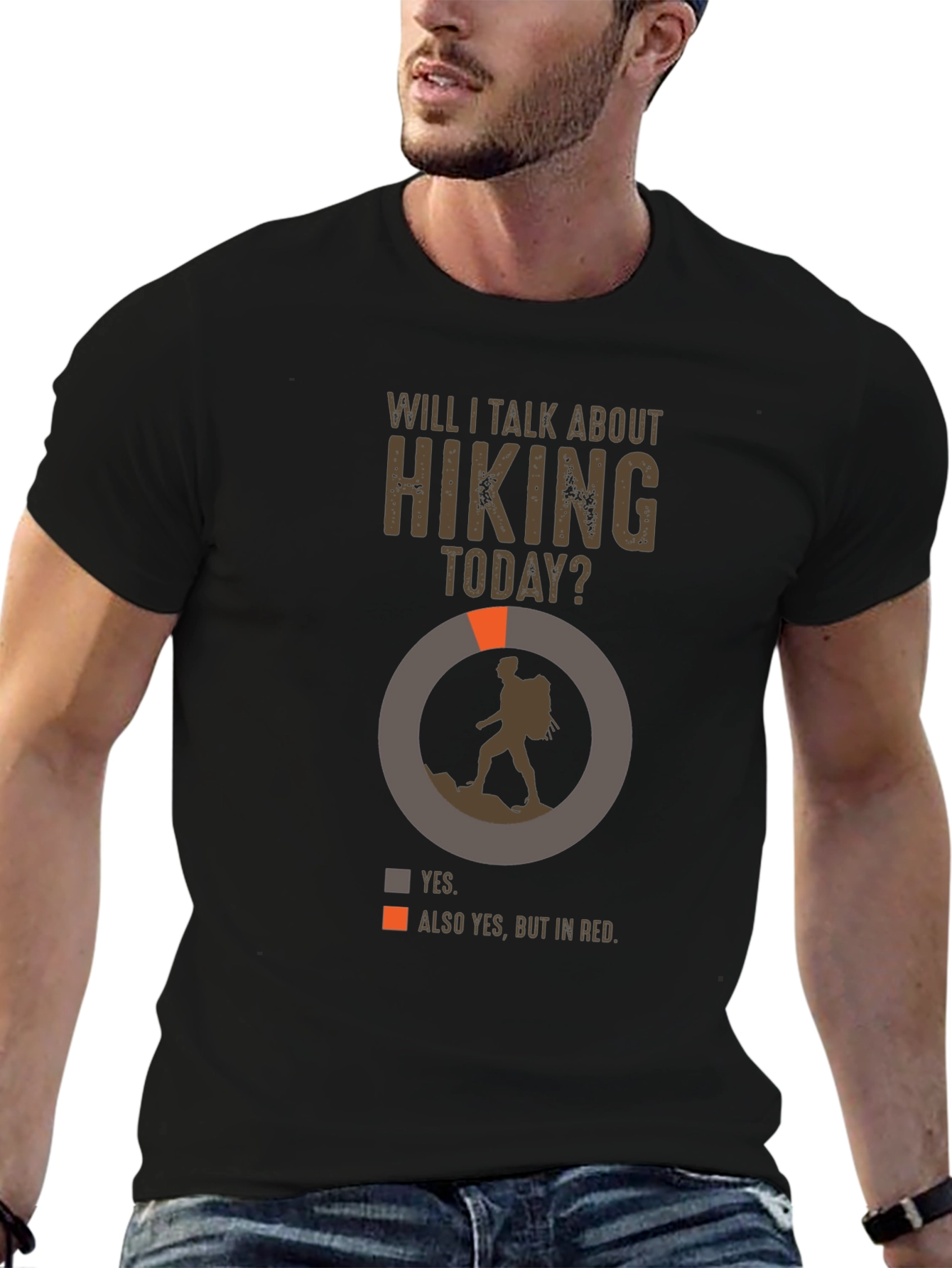 Hiking Talk T-Shirt - Yes Always Hiking!