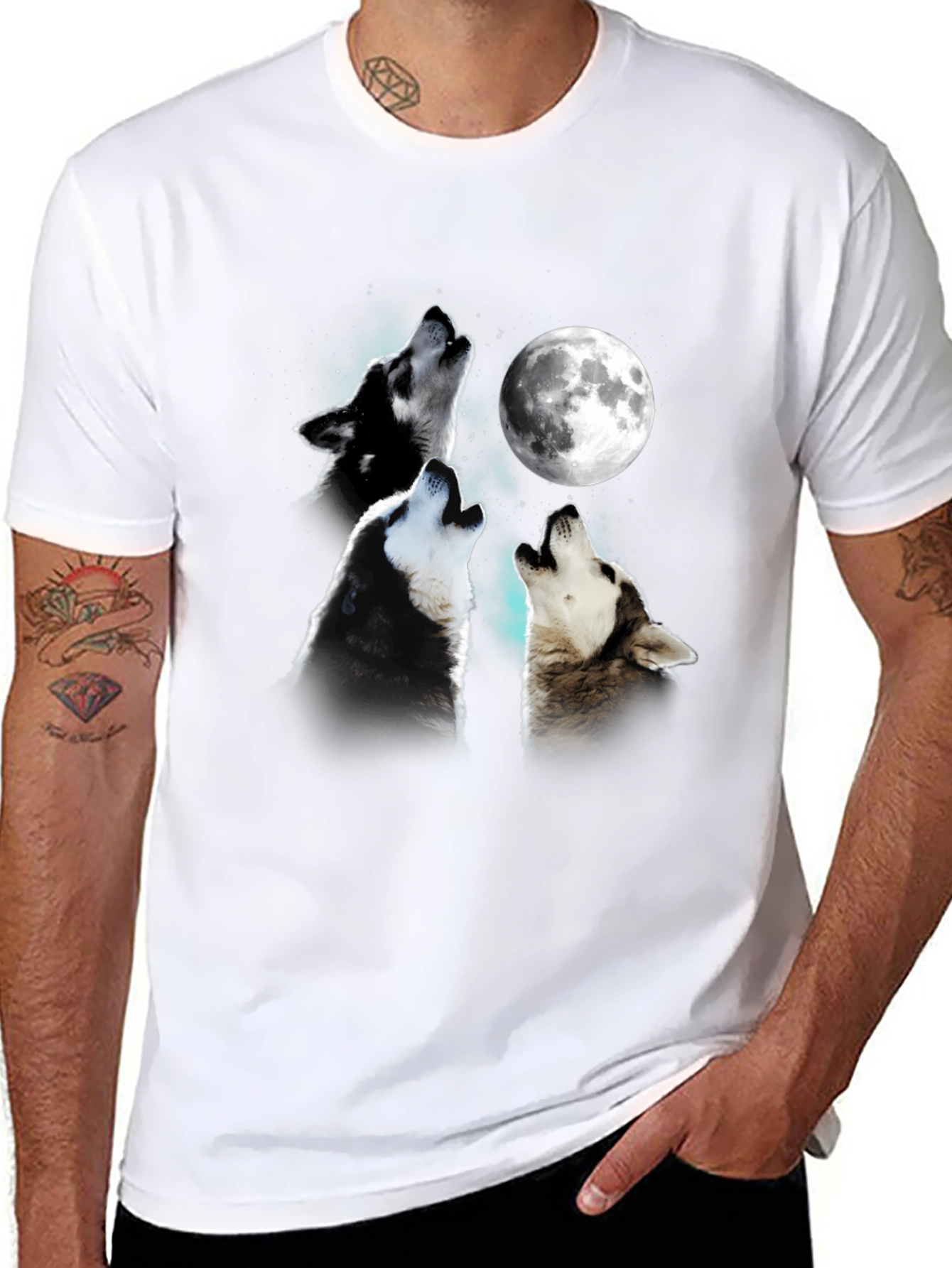 Wolf Moon T-Shirt - Unique Graphic Tee