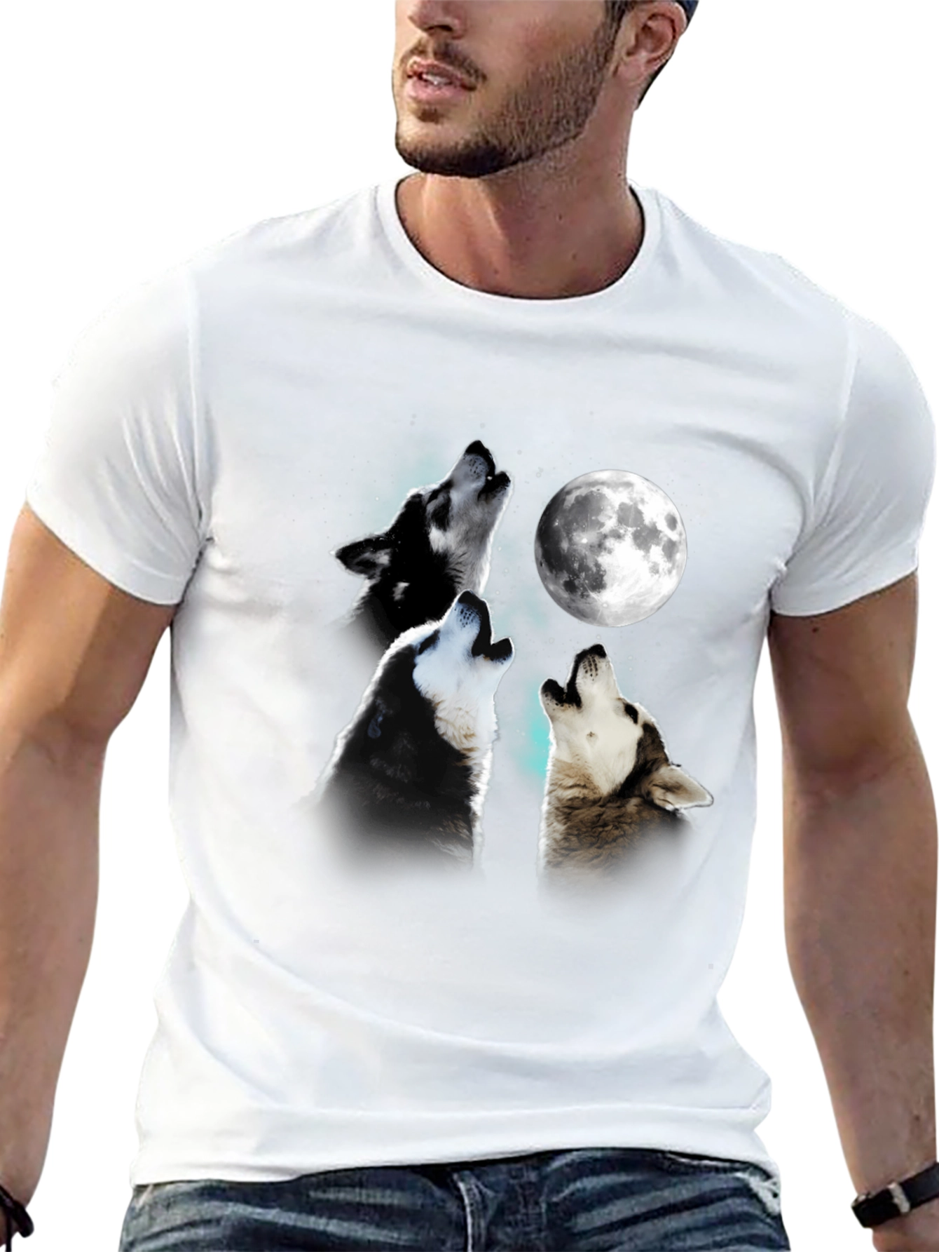 Wolf Moon T-Shirt - Unique Graphic Tee