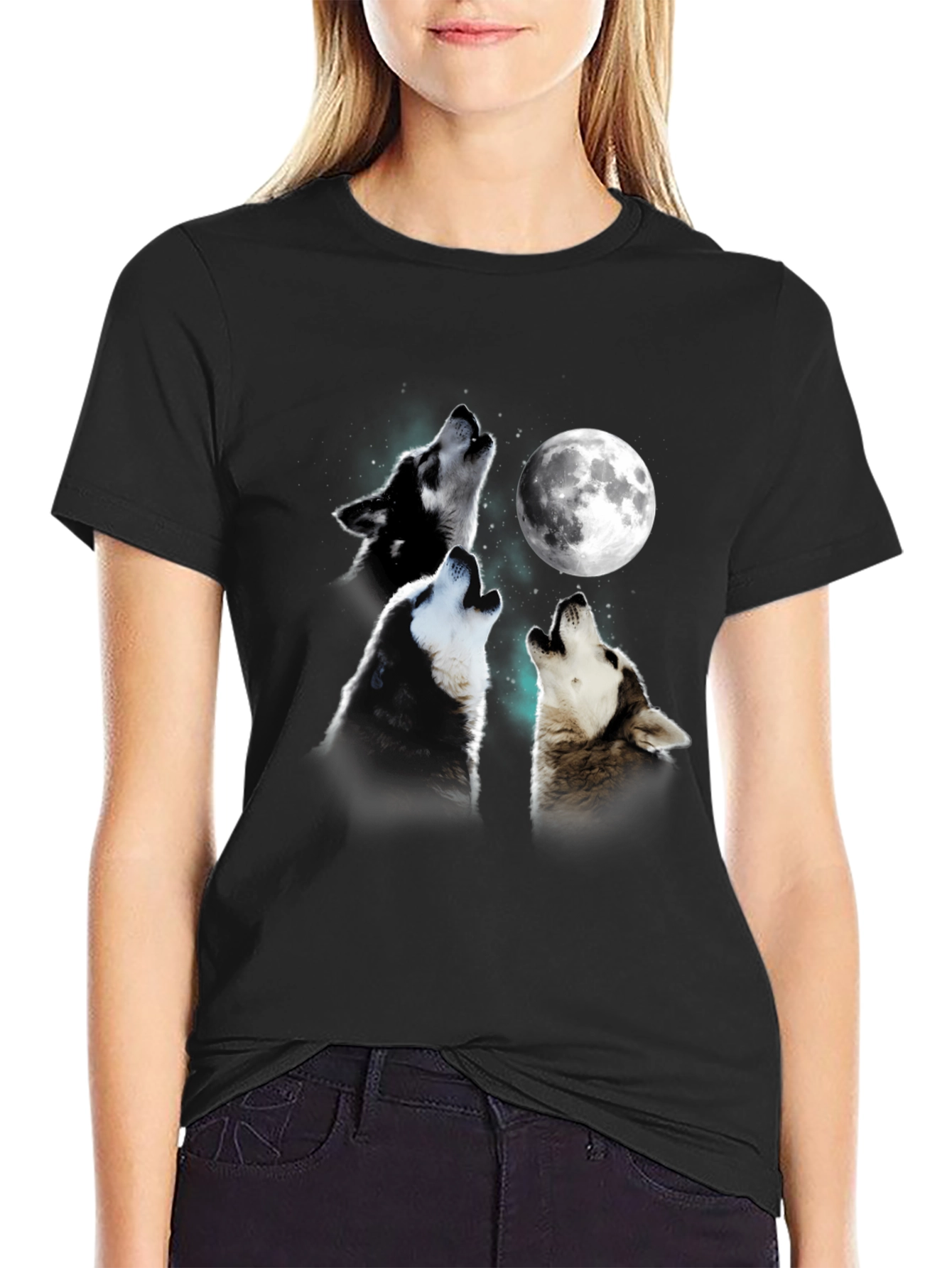 Wolf Moon T-Shirt - Unique Graphic Tee