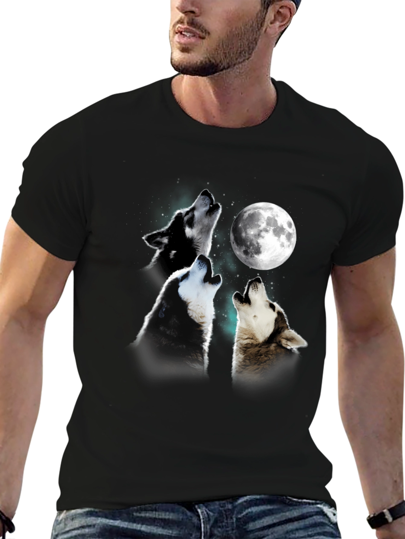 Wolf Moon T-Shirt - Unique Graphic Tee
