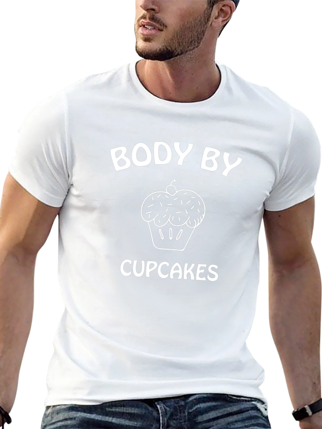 Body By Cupcakes T-Shirt - Funny Dessert Tee