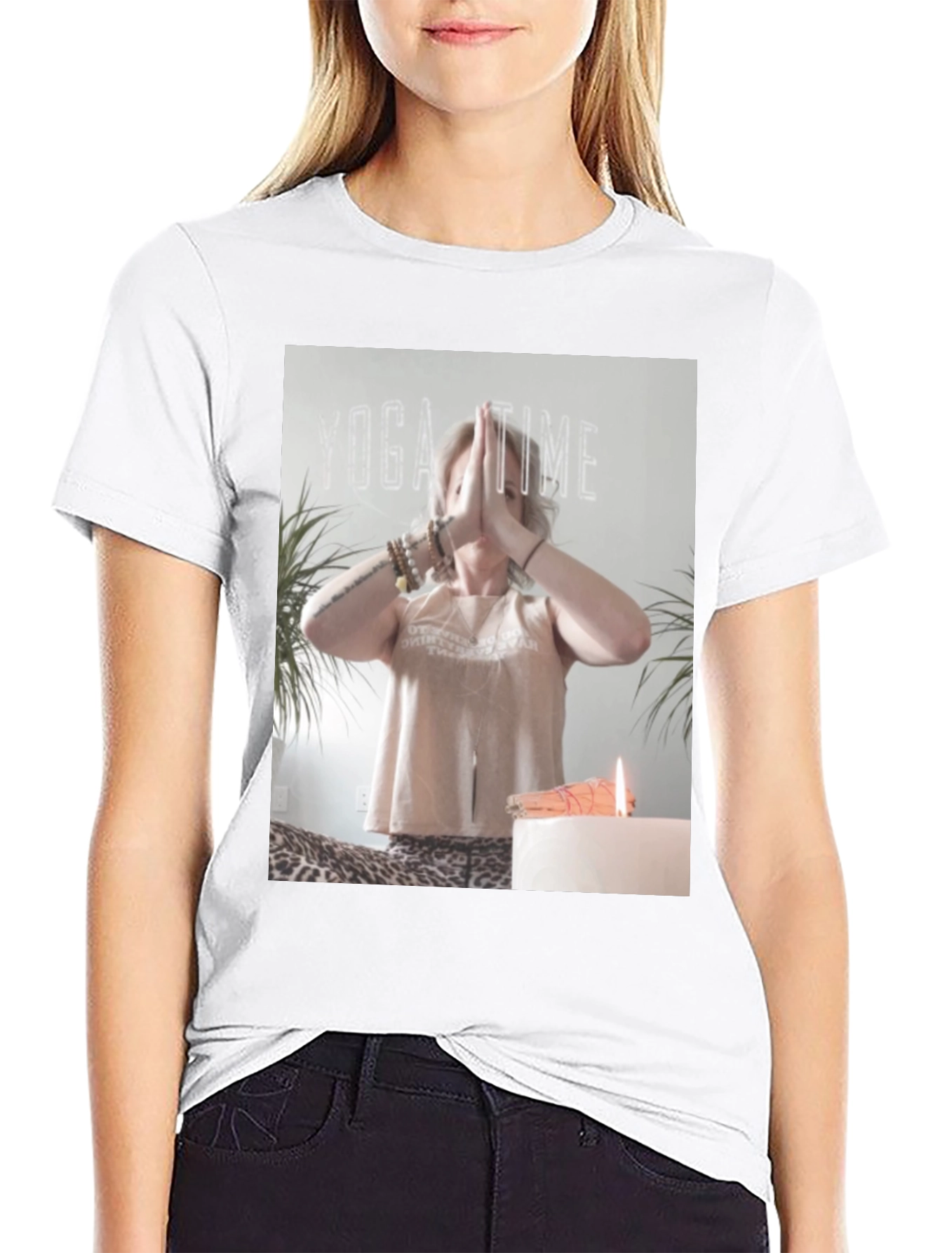 Yoga Time Graphic Tee - Soft Cotton Blend