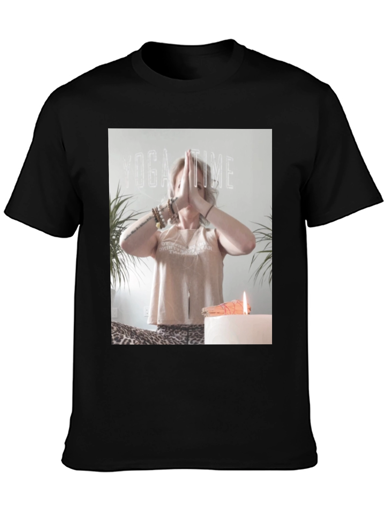 Yoga Time Graphic Tee - Soft Cotton Blend