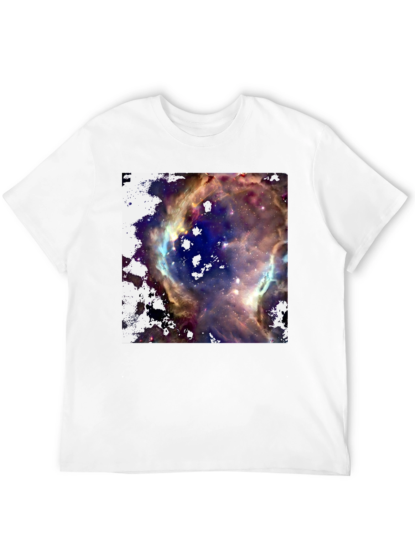 Nebula Print Black T-Shirt
