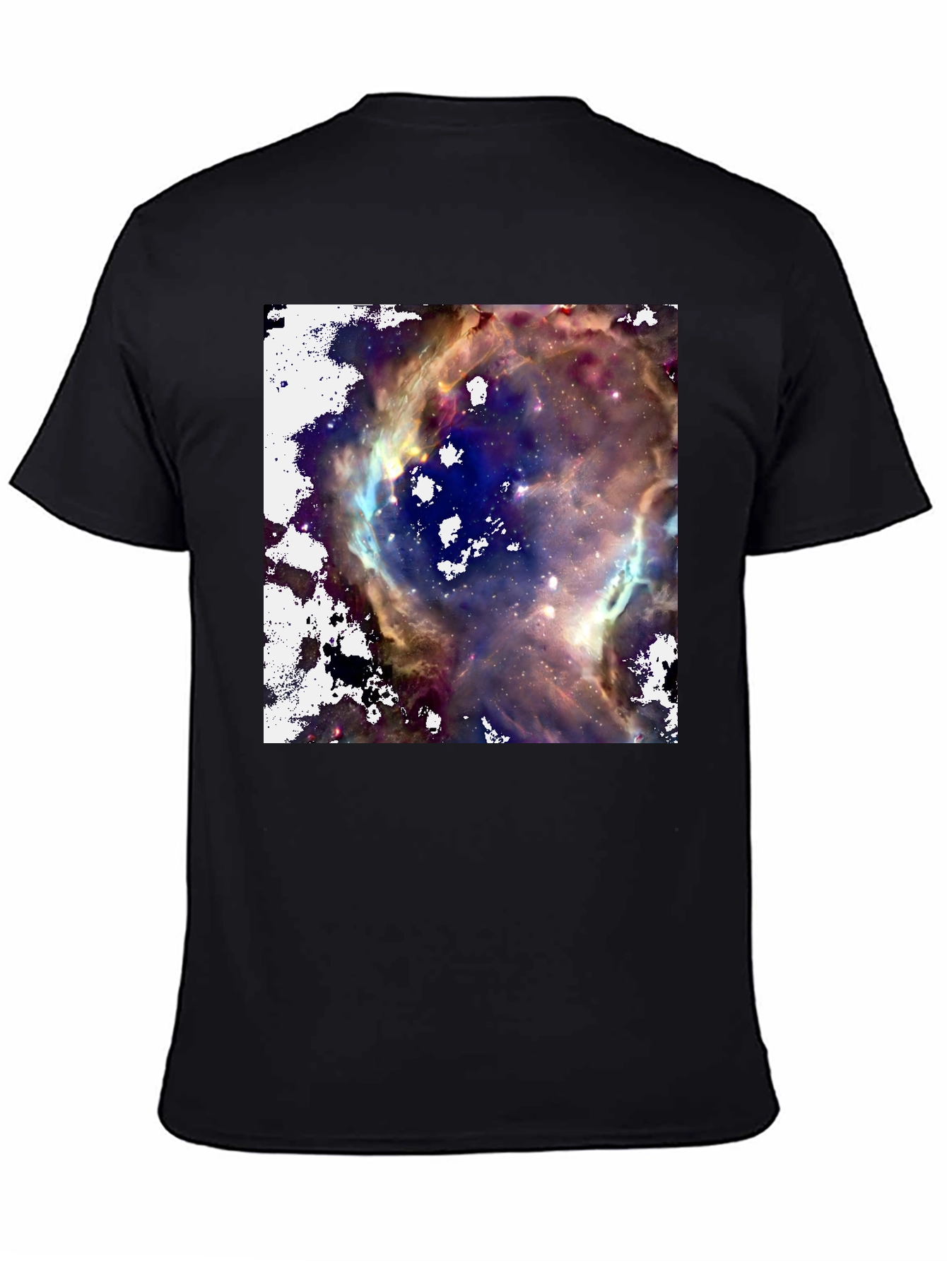 Nebula Print Black T-Shirt