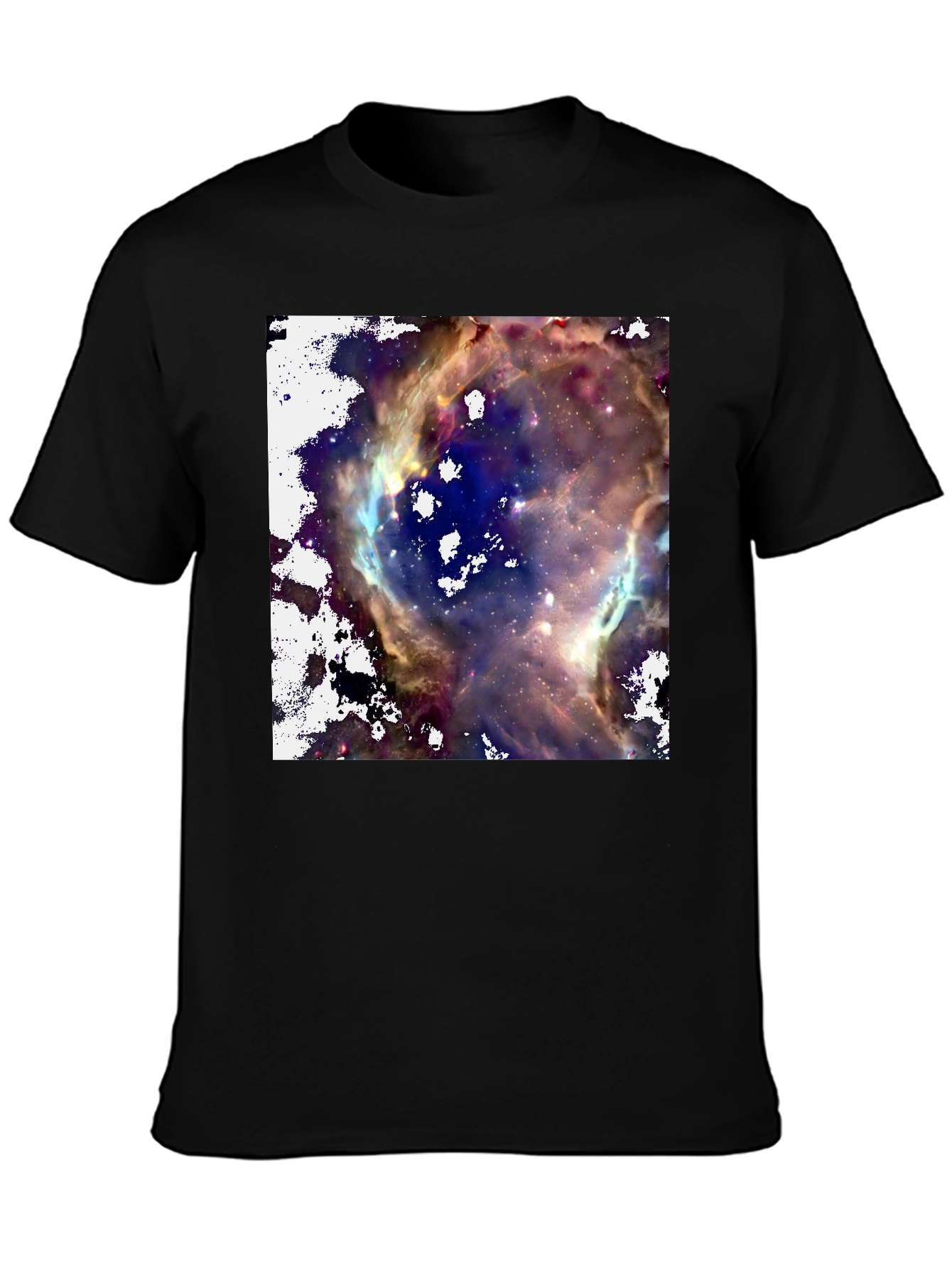 Nebula Print Black T-Shirt