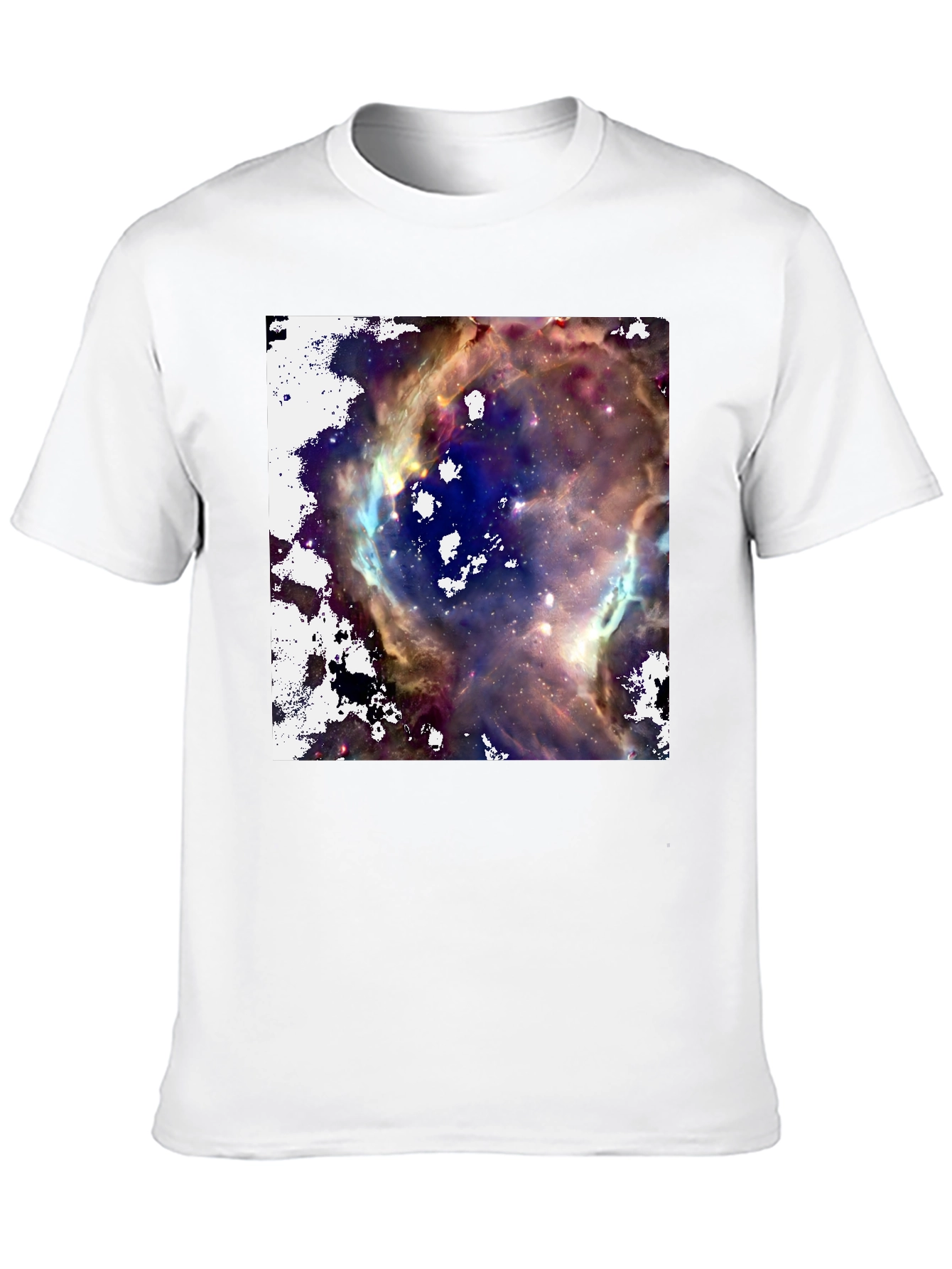 Nebula Print Black T-Shirt