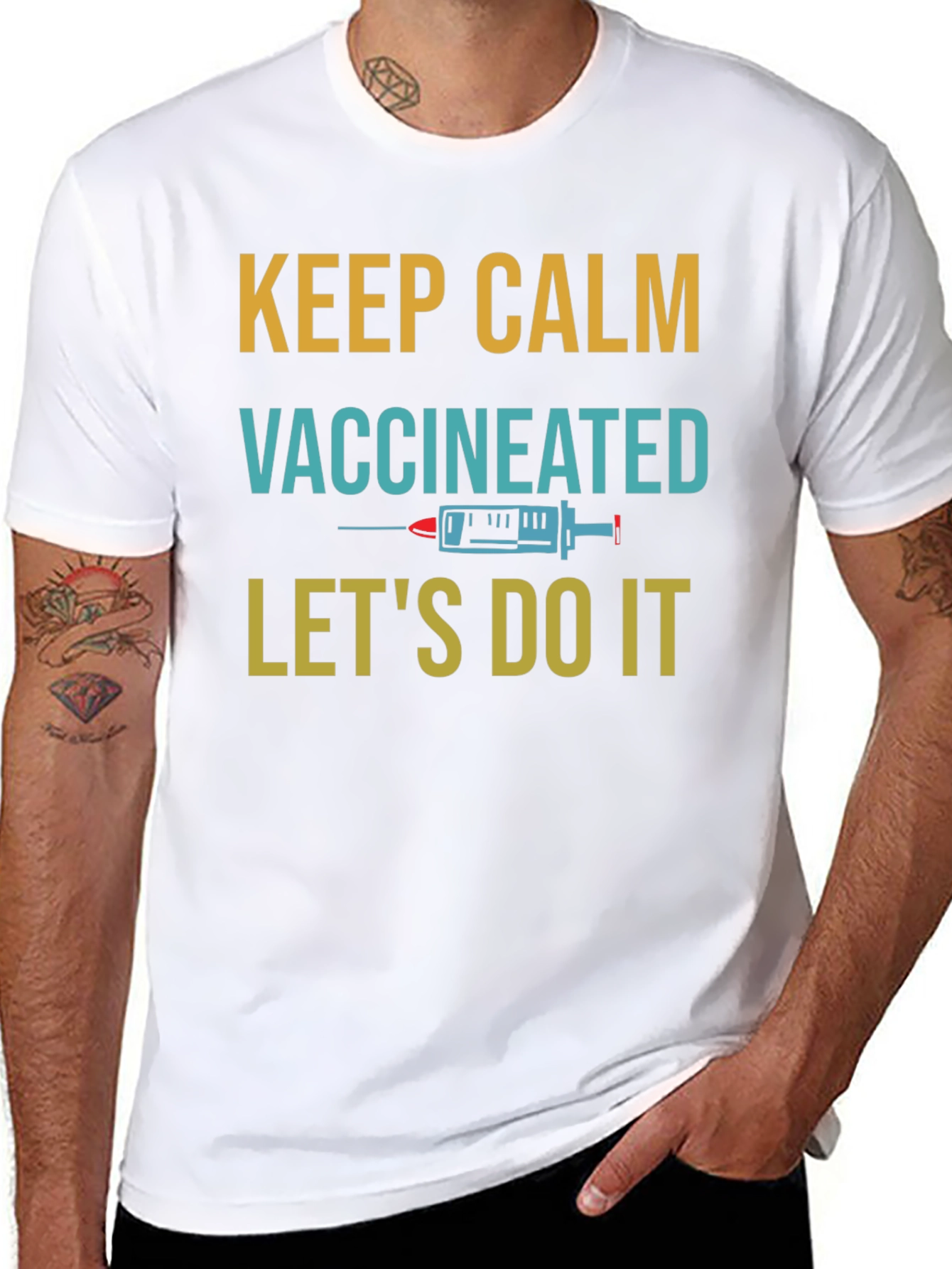 Keep Calm Vaccinated T-Shirt