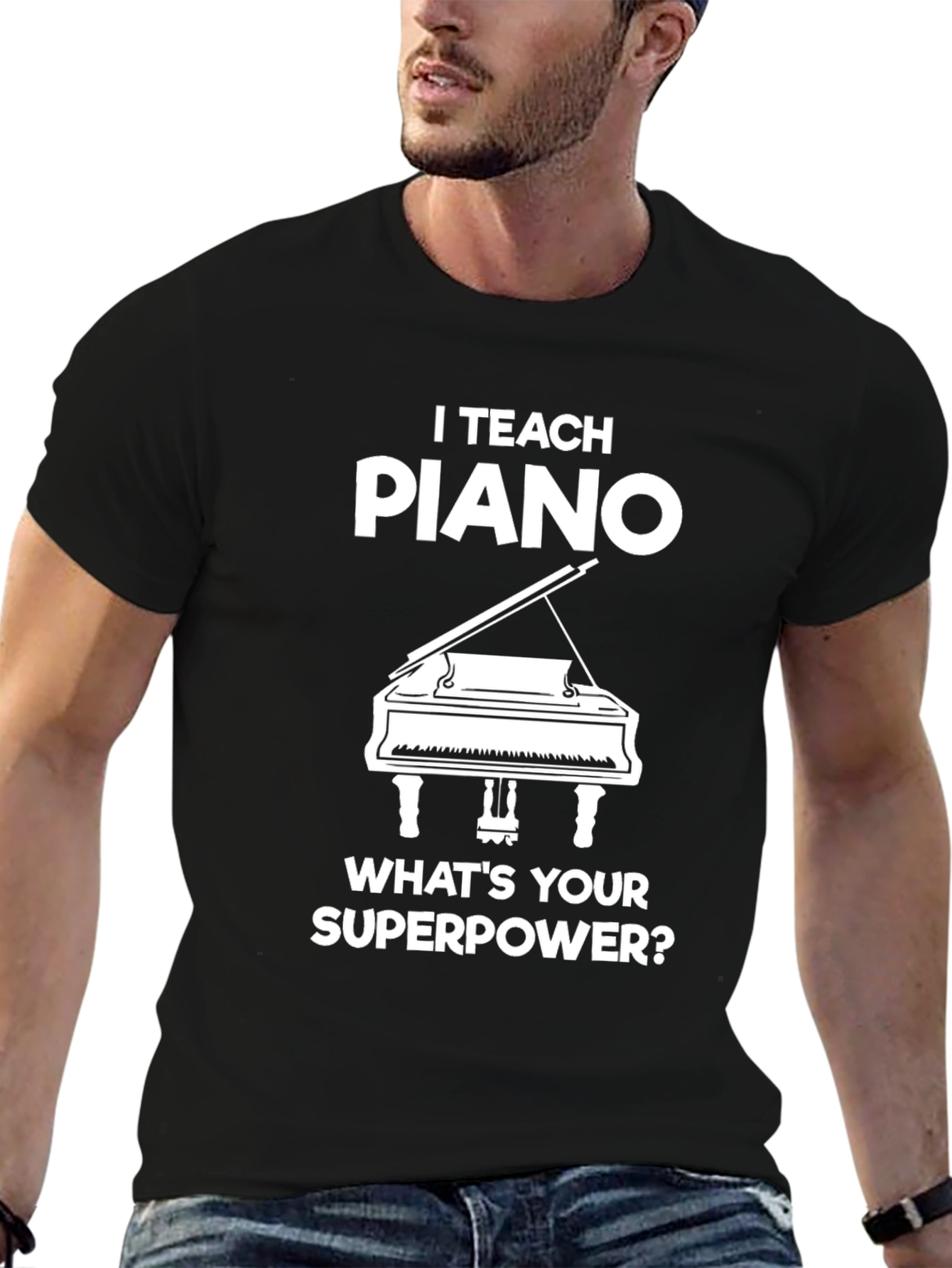 I Teach Piano Graphic T-Shirt