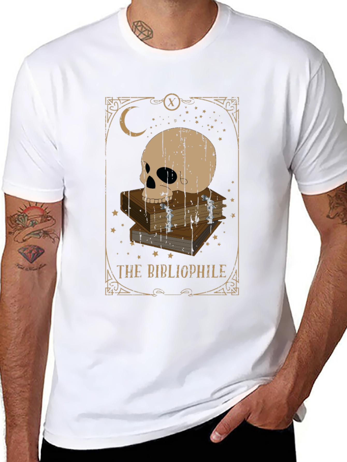 The Bibliophile Tarot T-Shirt