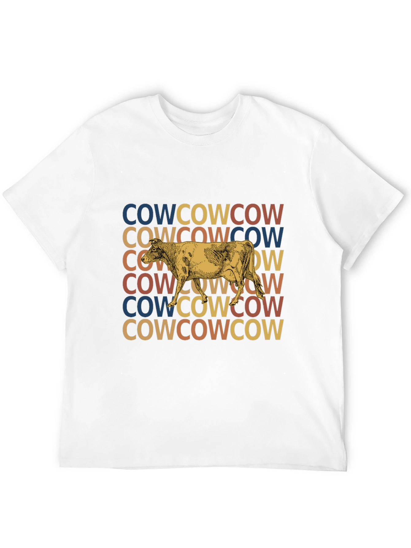 Retro Cow Graphic Tee