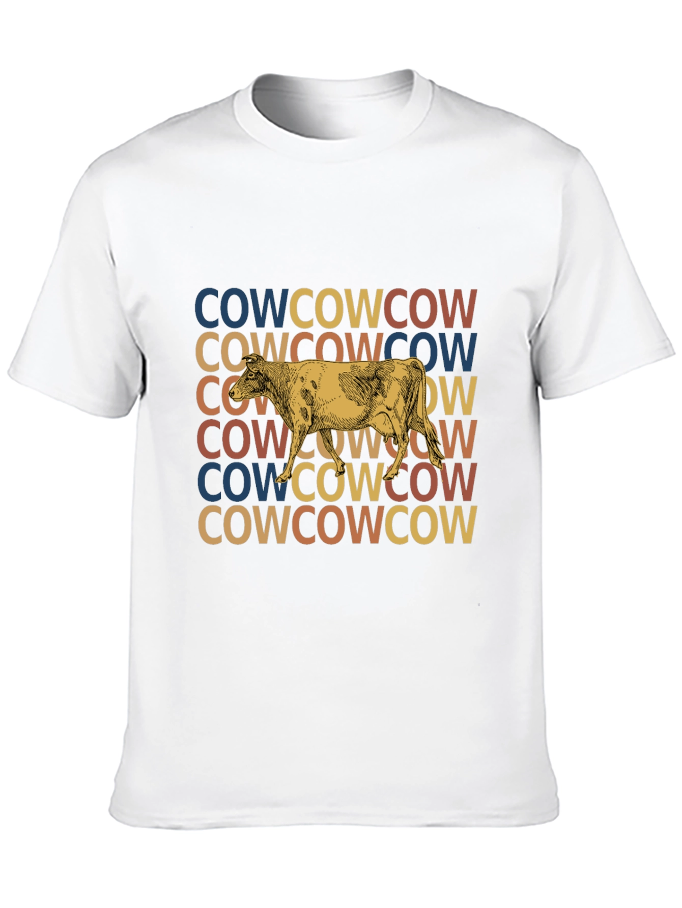 Retro Cow Graphic Tee