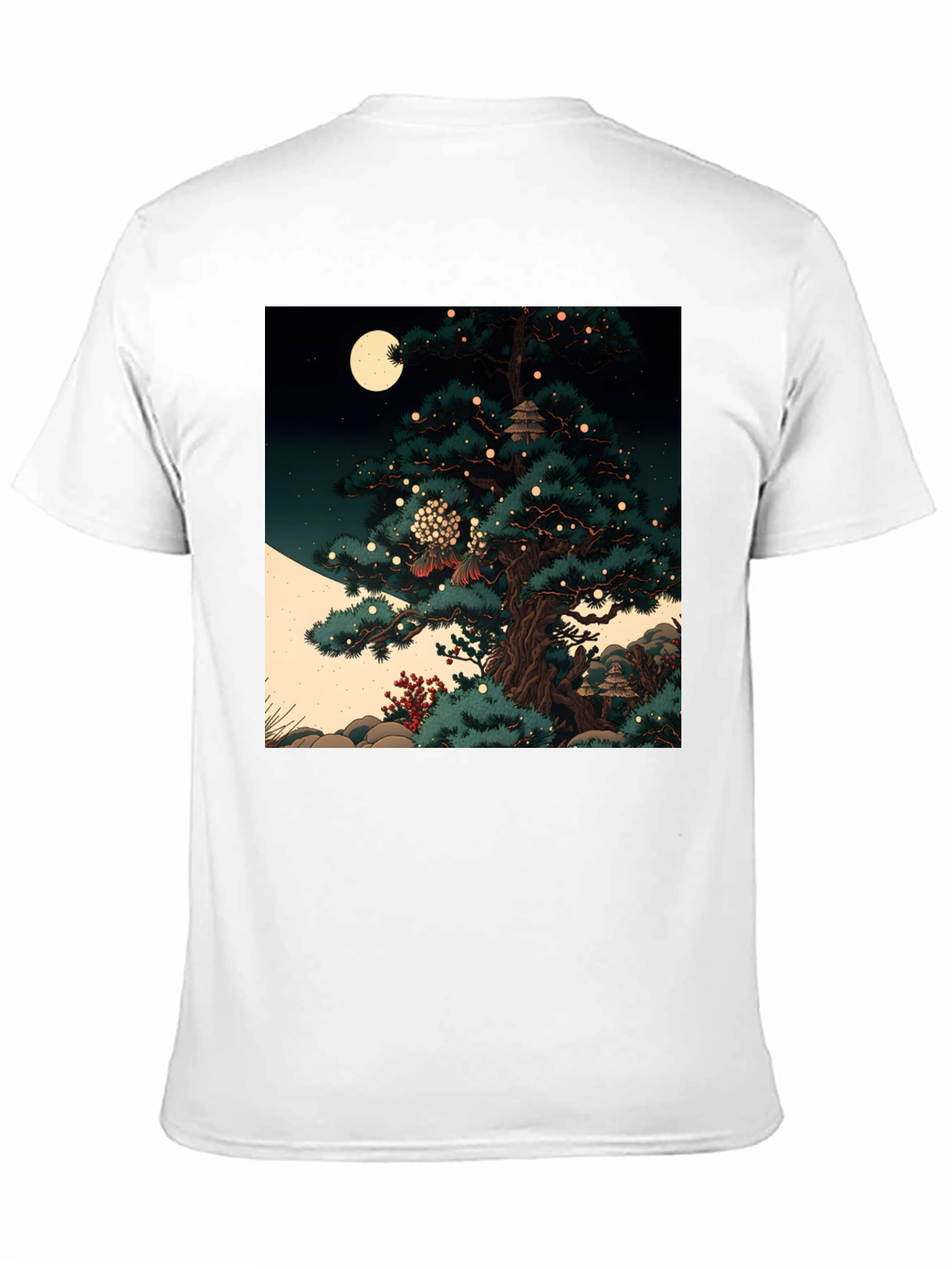 Artistic Japanese Tree Graphic Tee