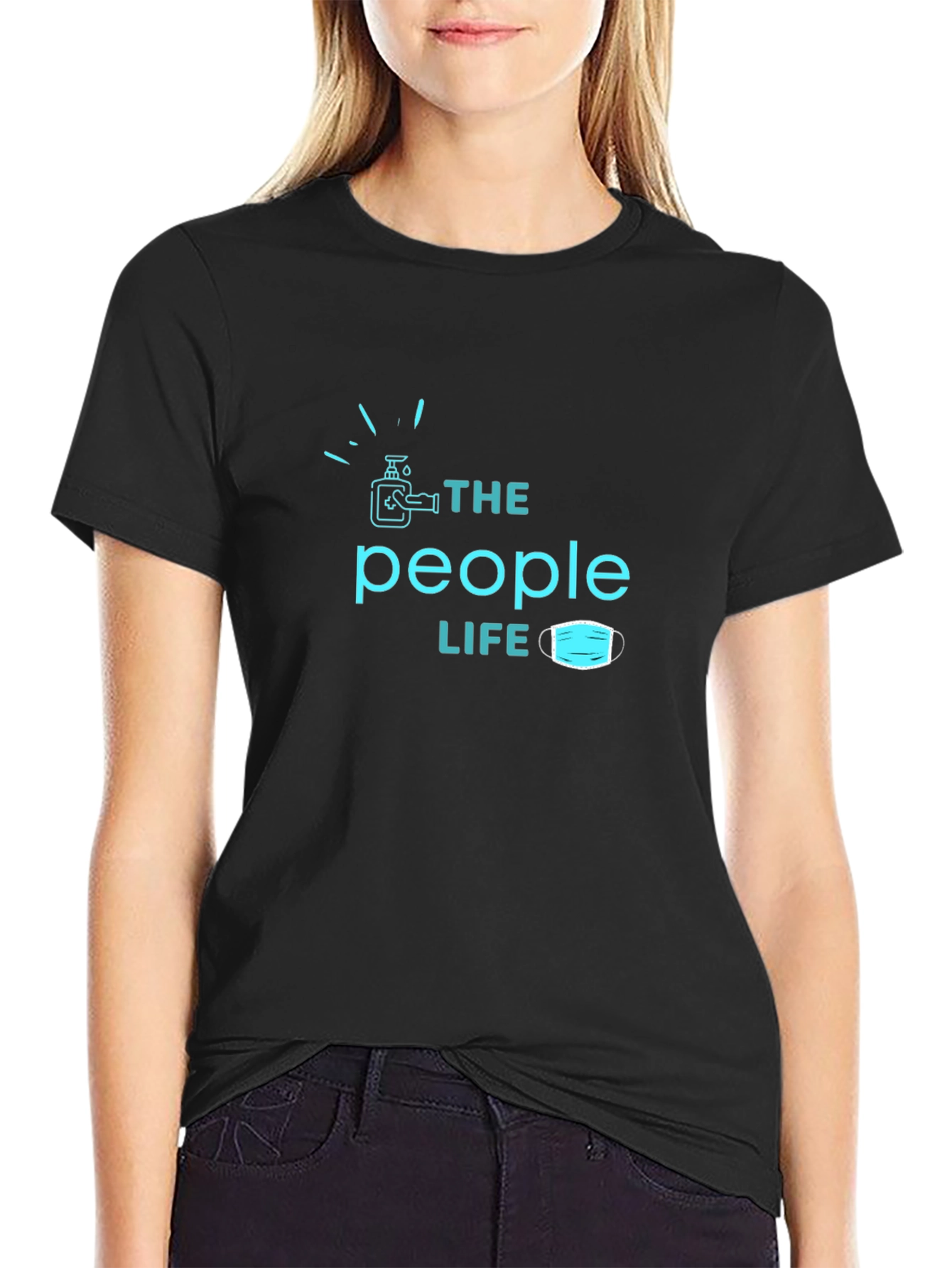 The People Life Black T-Shirt