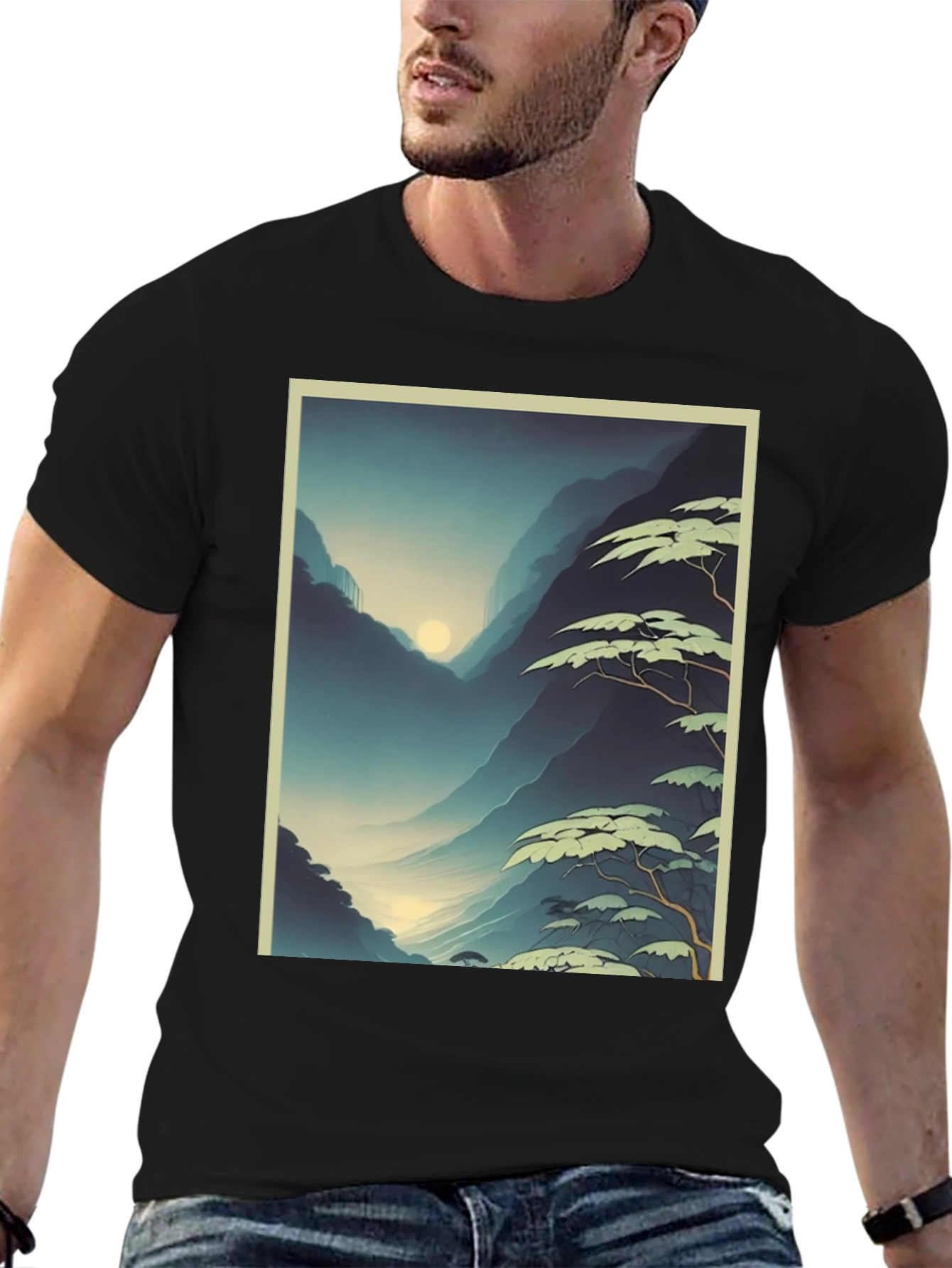 Mountain Vista Graphic Tee - Stylish Unisex T-Shirt