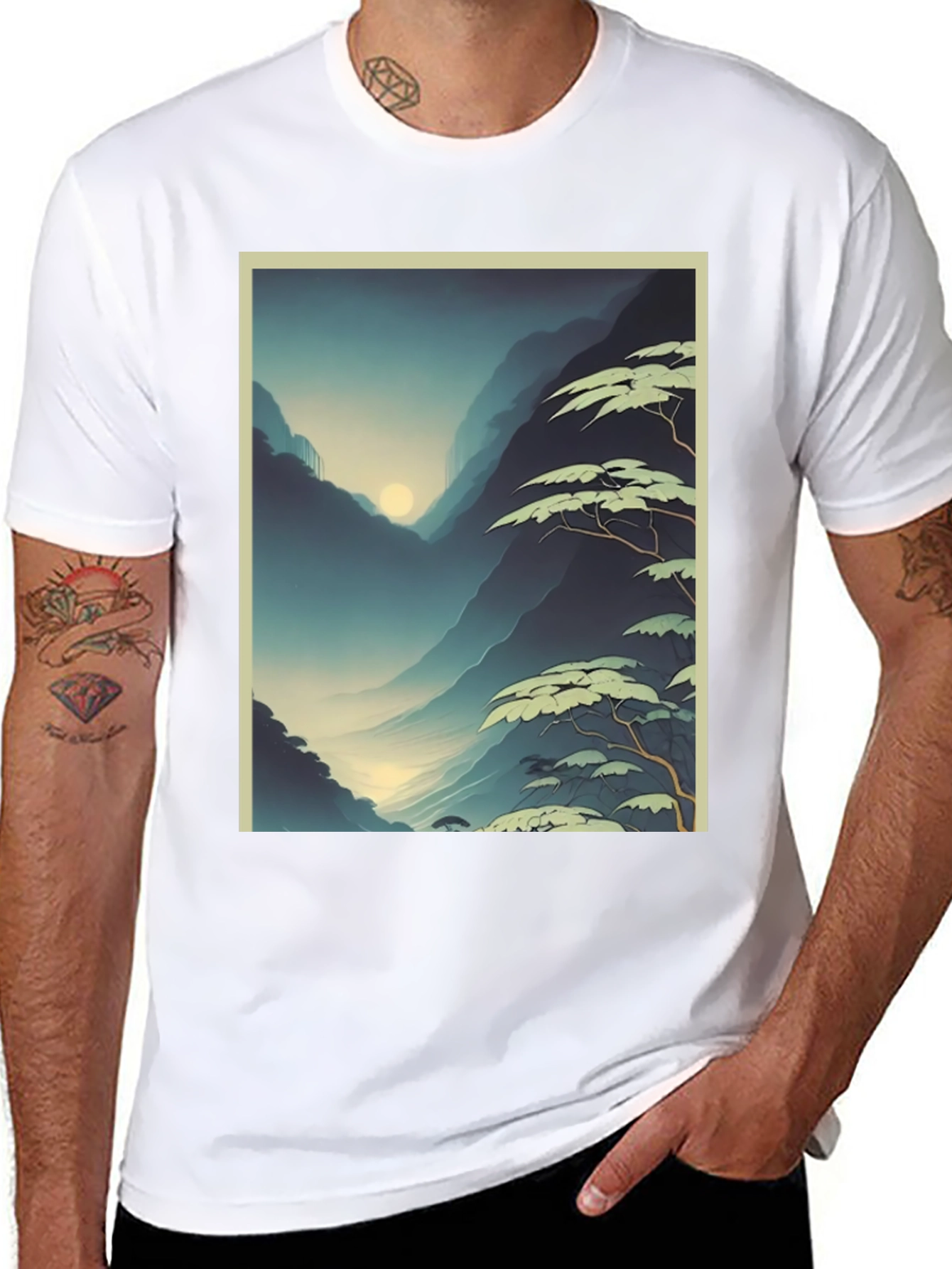 Mountain Vista Graphic Tee - Stylish Unisex T-Shirt