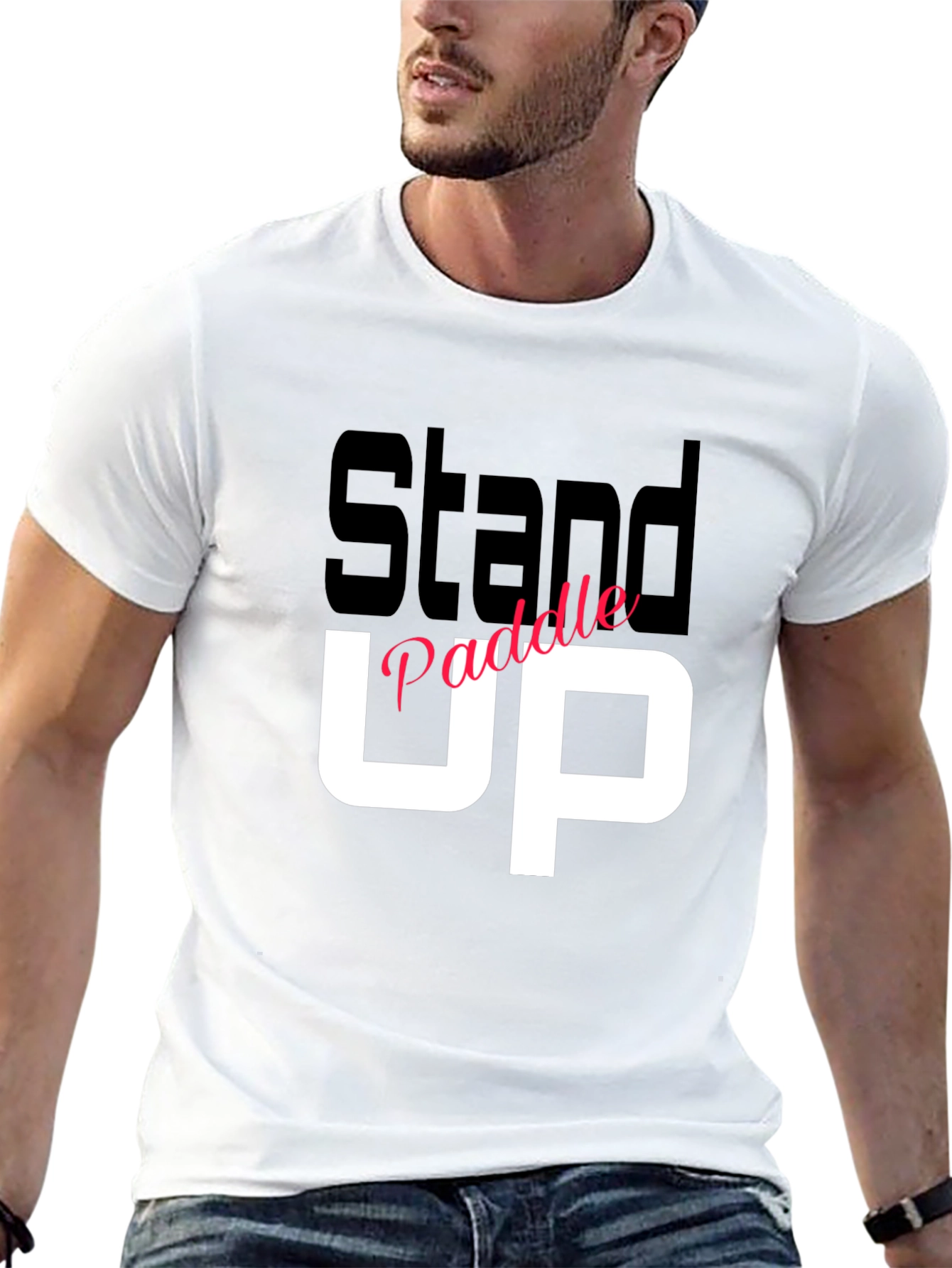 Stand Up Paddle T-Shirt - Black