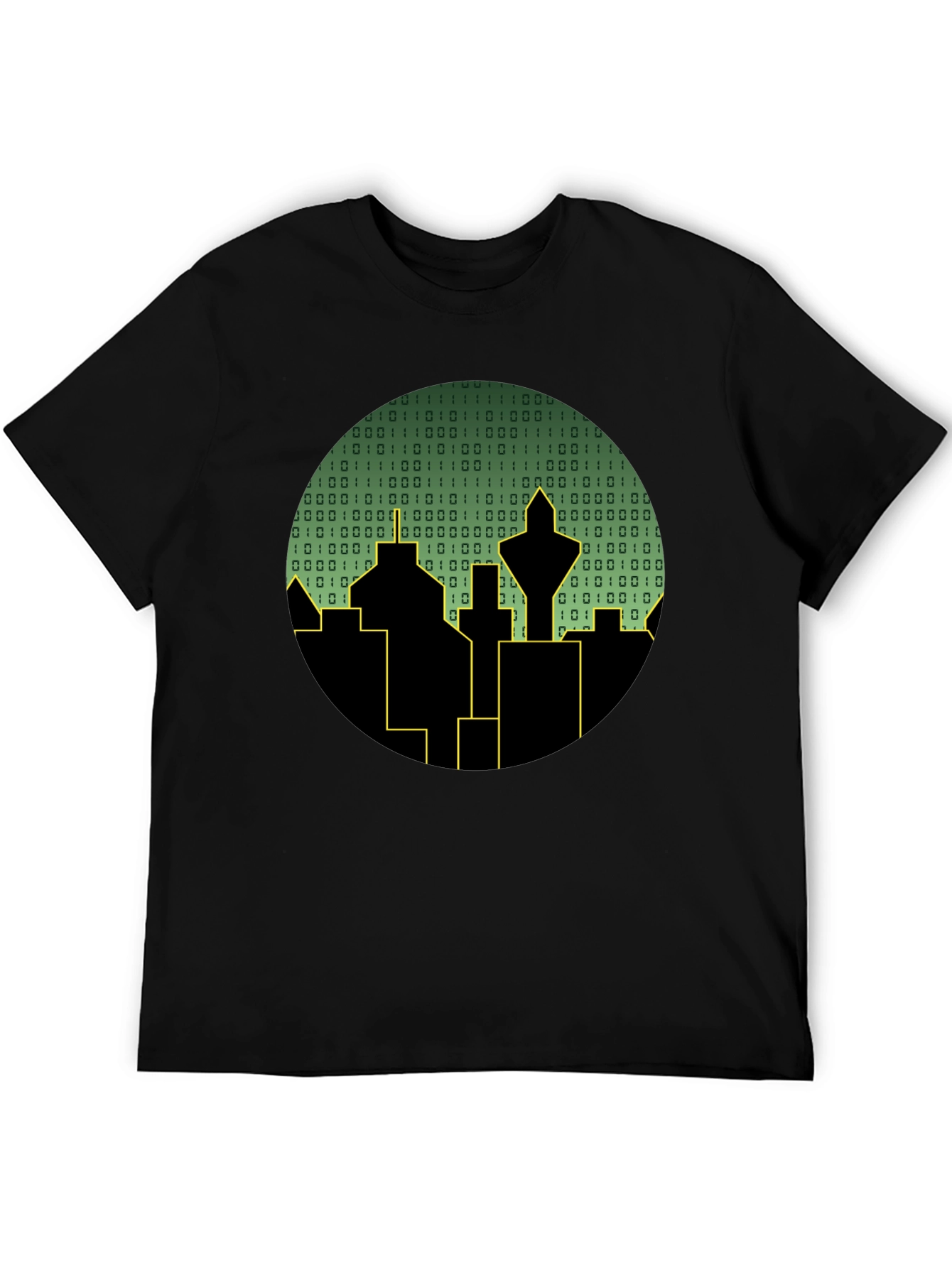 Tech City T-Shirt - Binary Skyline