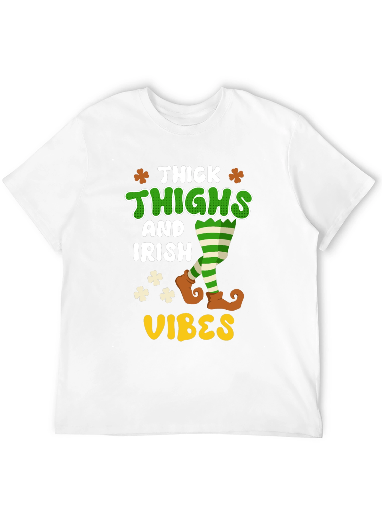 Thick Thighs Irish Vibes Graphic T-Shirt