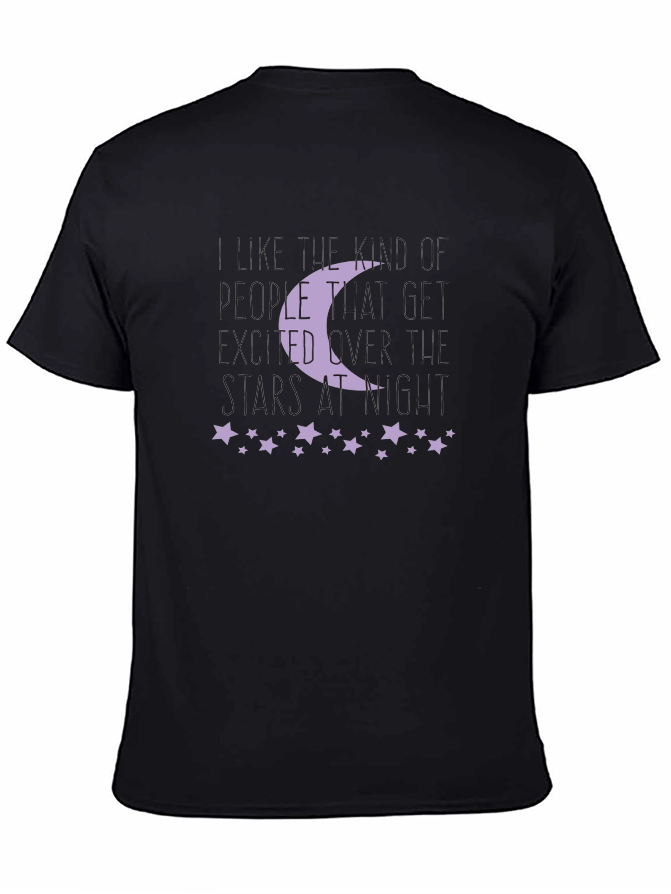 Moon and Stars Graphic Print T-Shirt