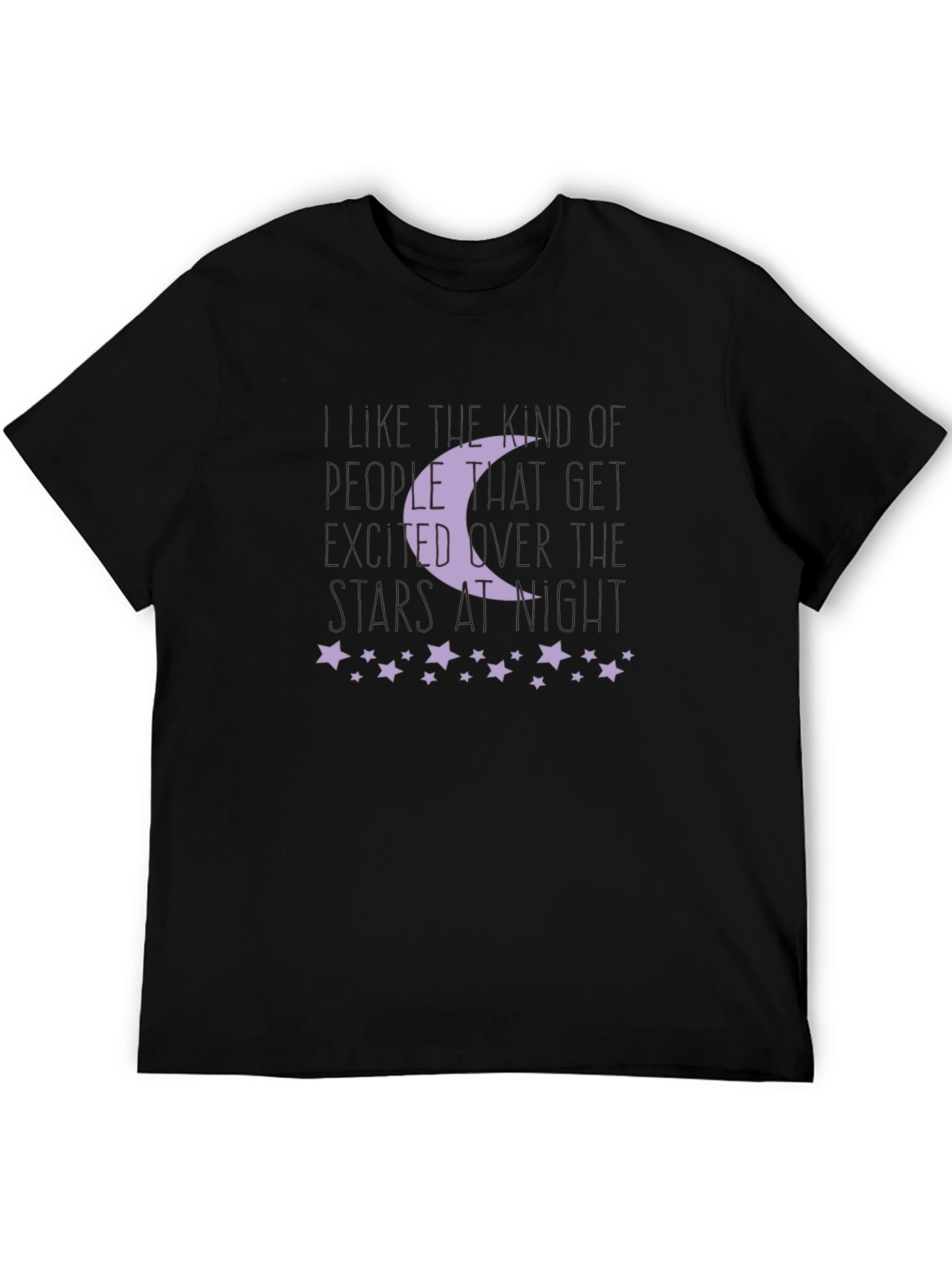 Moon and Stars Graphic Print T-Shirt