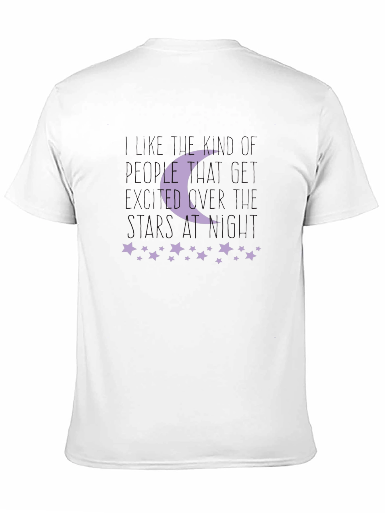 Moon and Stars Graphic Print T-Shirt
