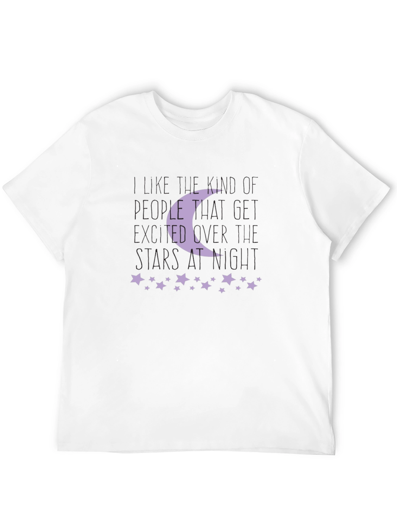 Moon and Stars Graphic Print T-Shirt