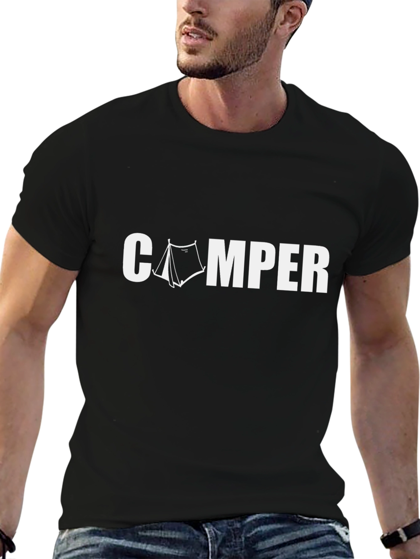 Camper Graphic Tee - Outdoor Adventure Shirt