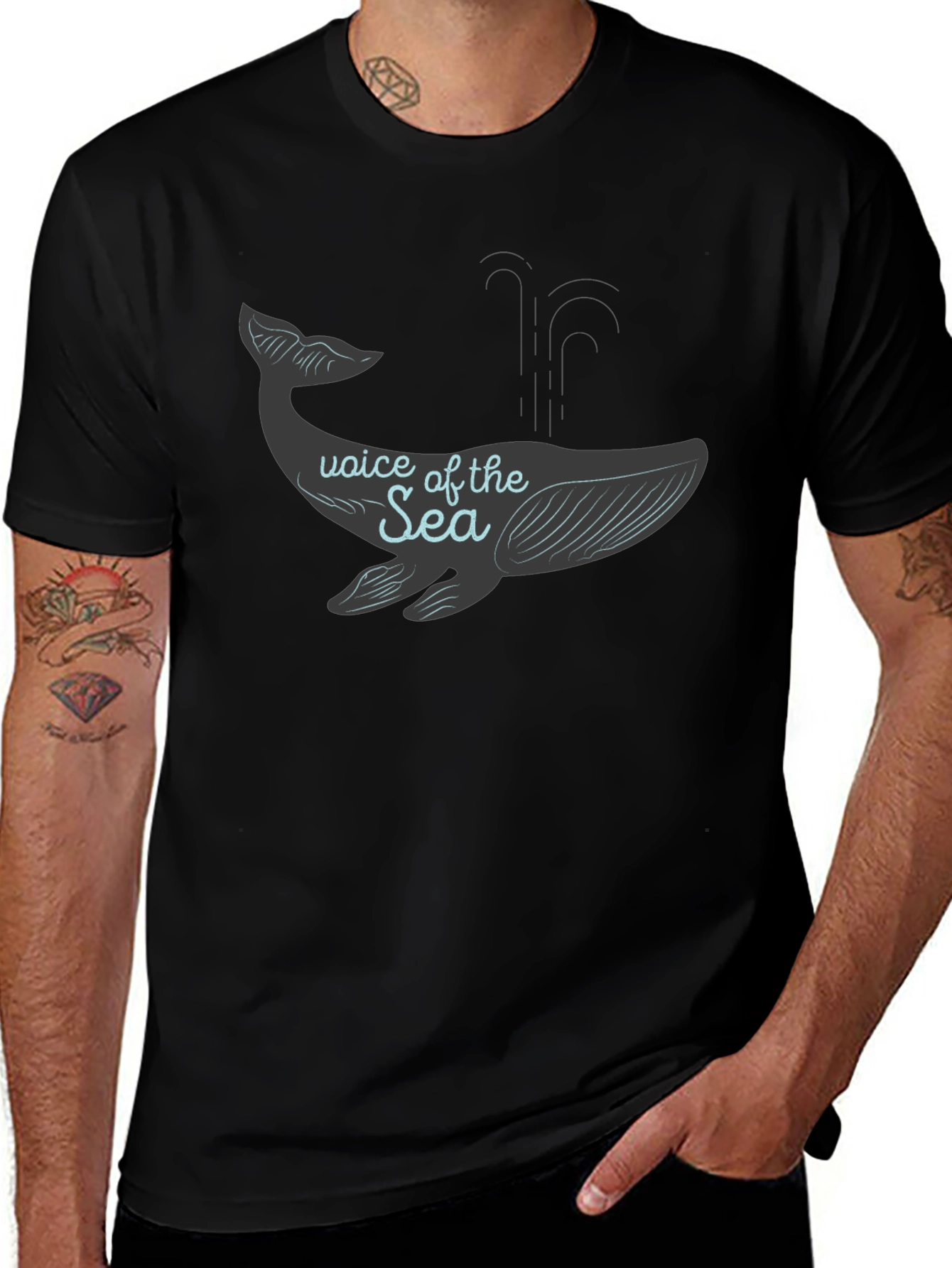 Voice of the Sea Whale Graphic Tee