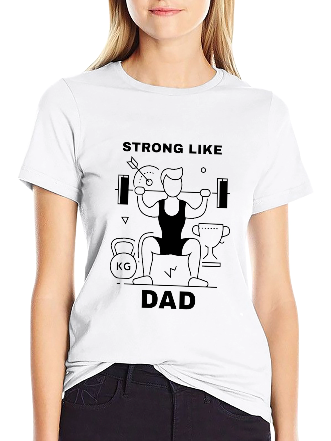 Strong Like Dad Graphic T-Shirt