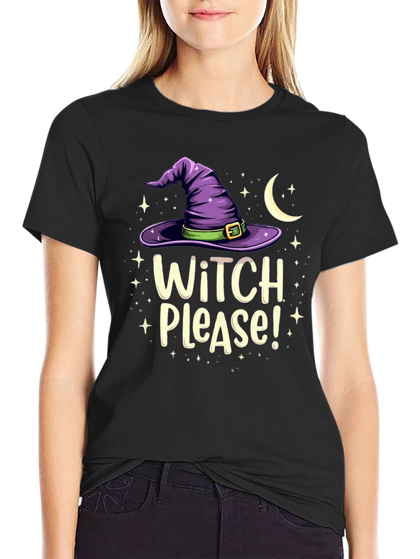 Witch Please! Graphic Tee - Halloween Apparel