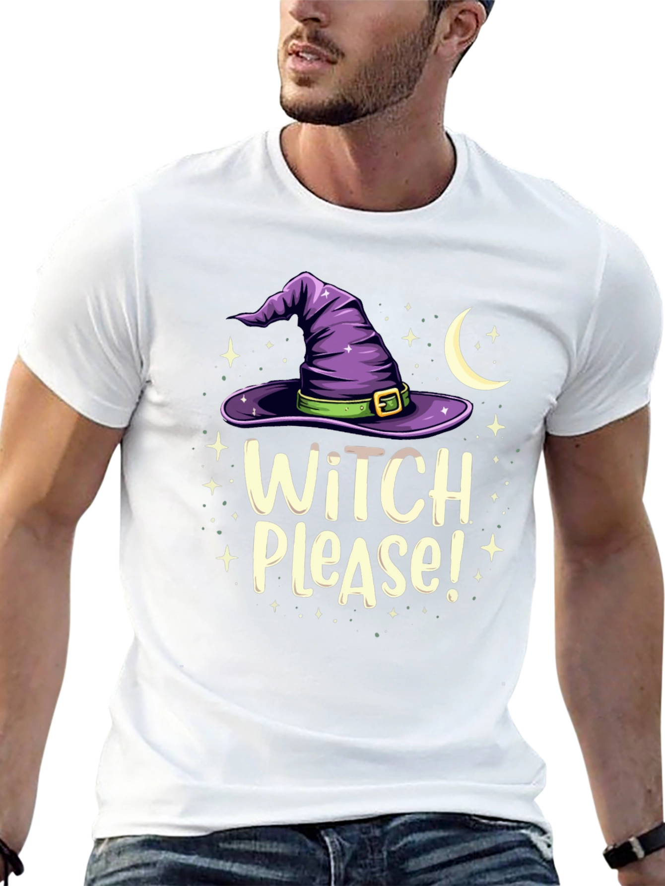 Witch Please! Graphic Tee - Halloween Apparel