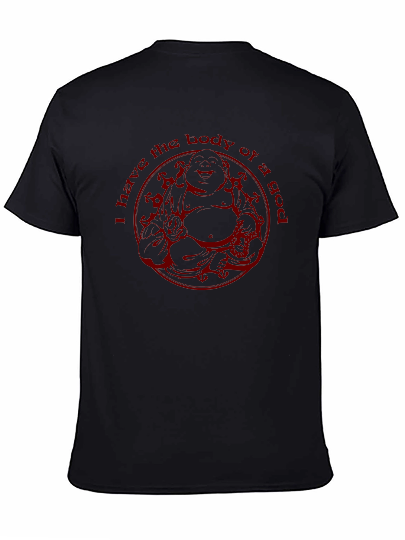 Buddha Bodybuilder Graphic Tee - Black