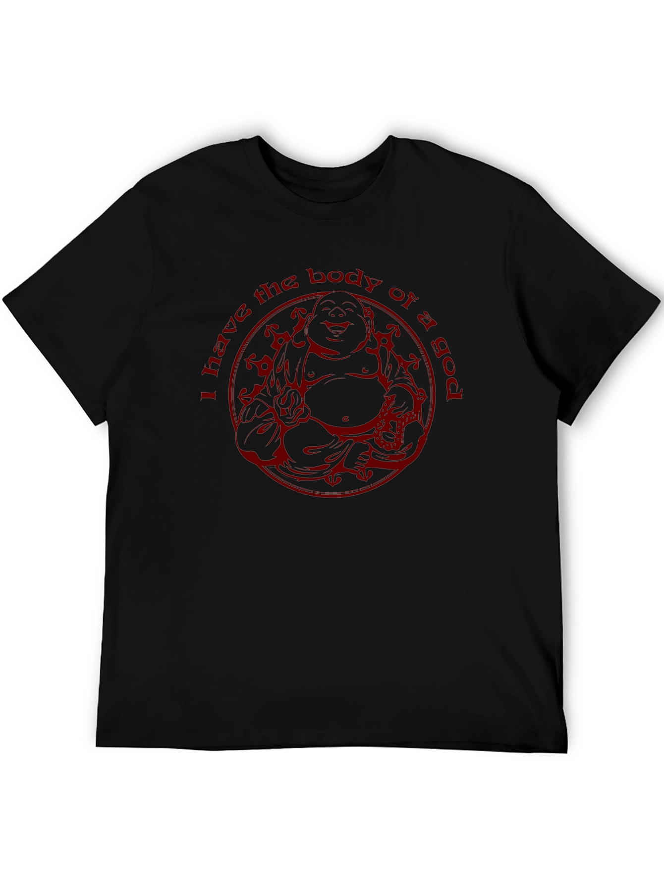 Buddha Bodybuilder Graphic Tee - Black