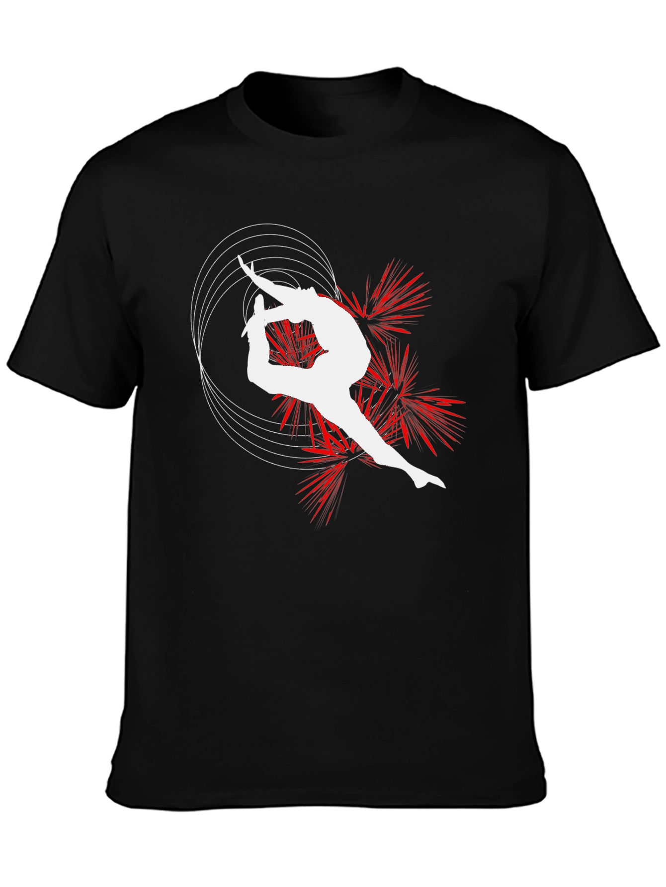 Gymnast Silhouette Graphic T-Shirt