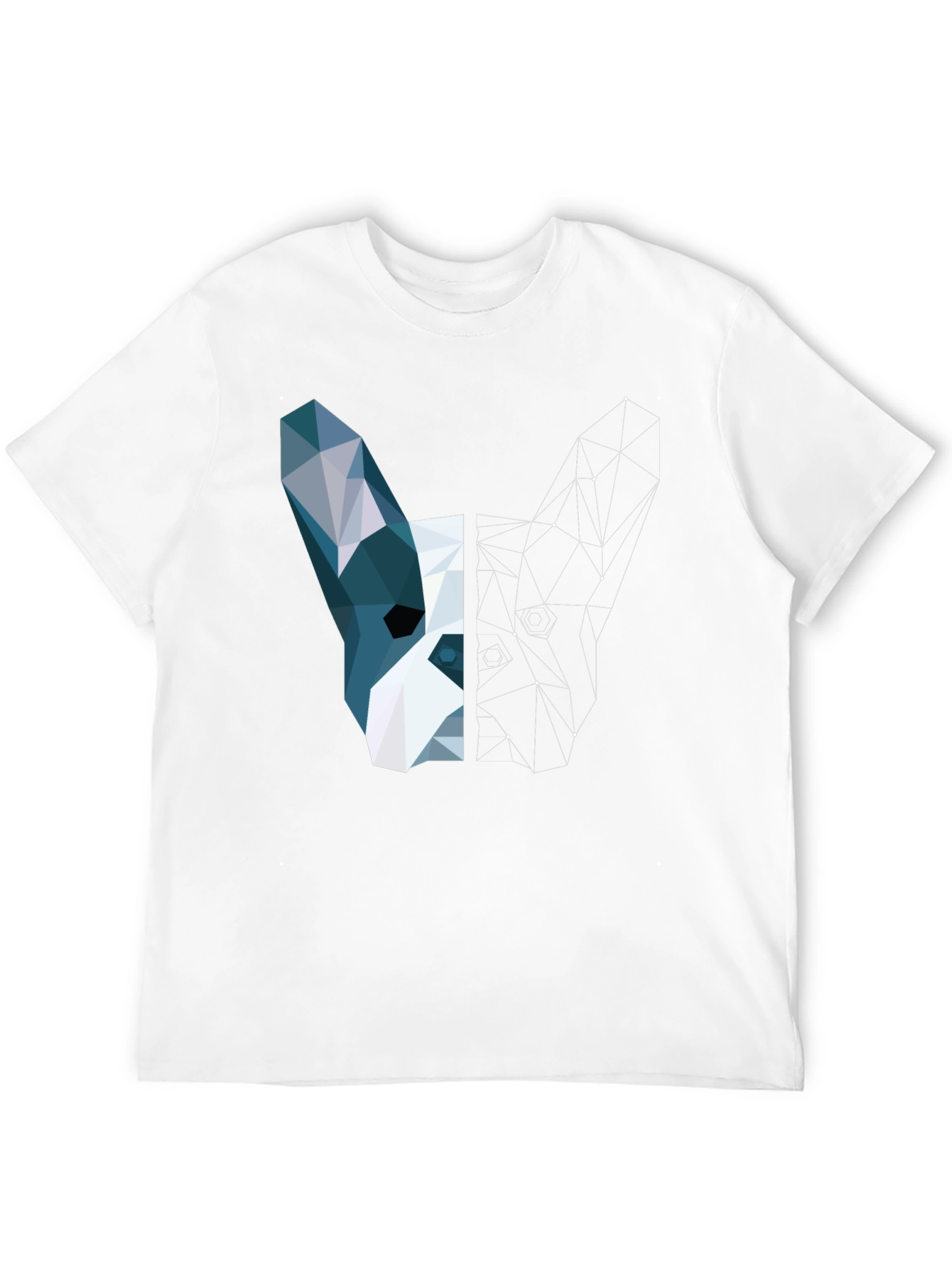 Geometric Dog Tee - Modern Art T-Shirt