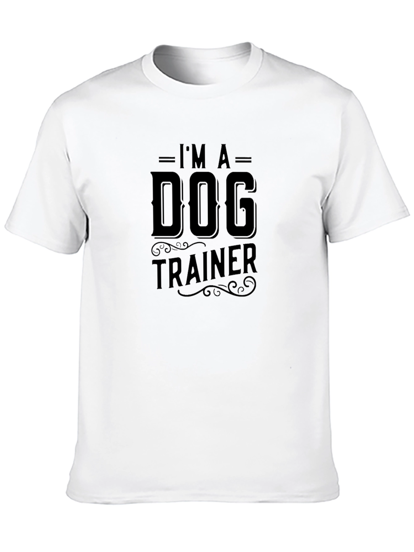 Dog Trainer Graphic T-Shirt - Black Cotton Tee