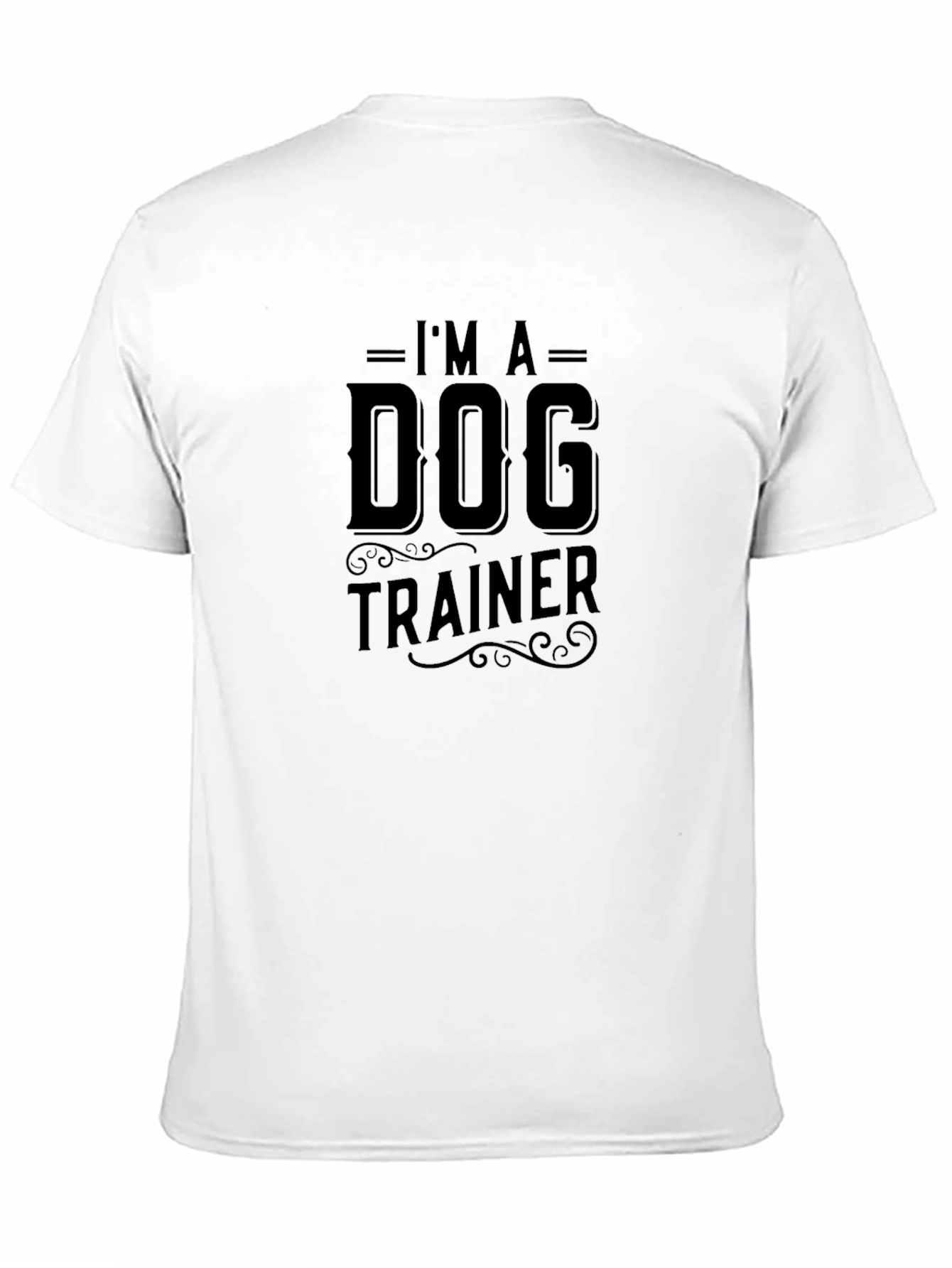 Dog Trainer Graphic T-Shirt - Black Cotton Tee