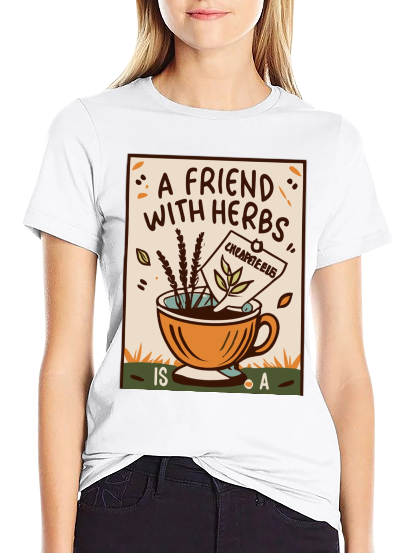Herbal Tea Friend Graphic T-Shirt